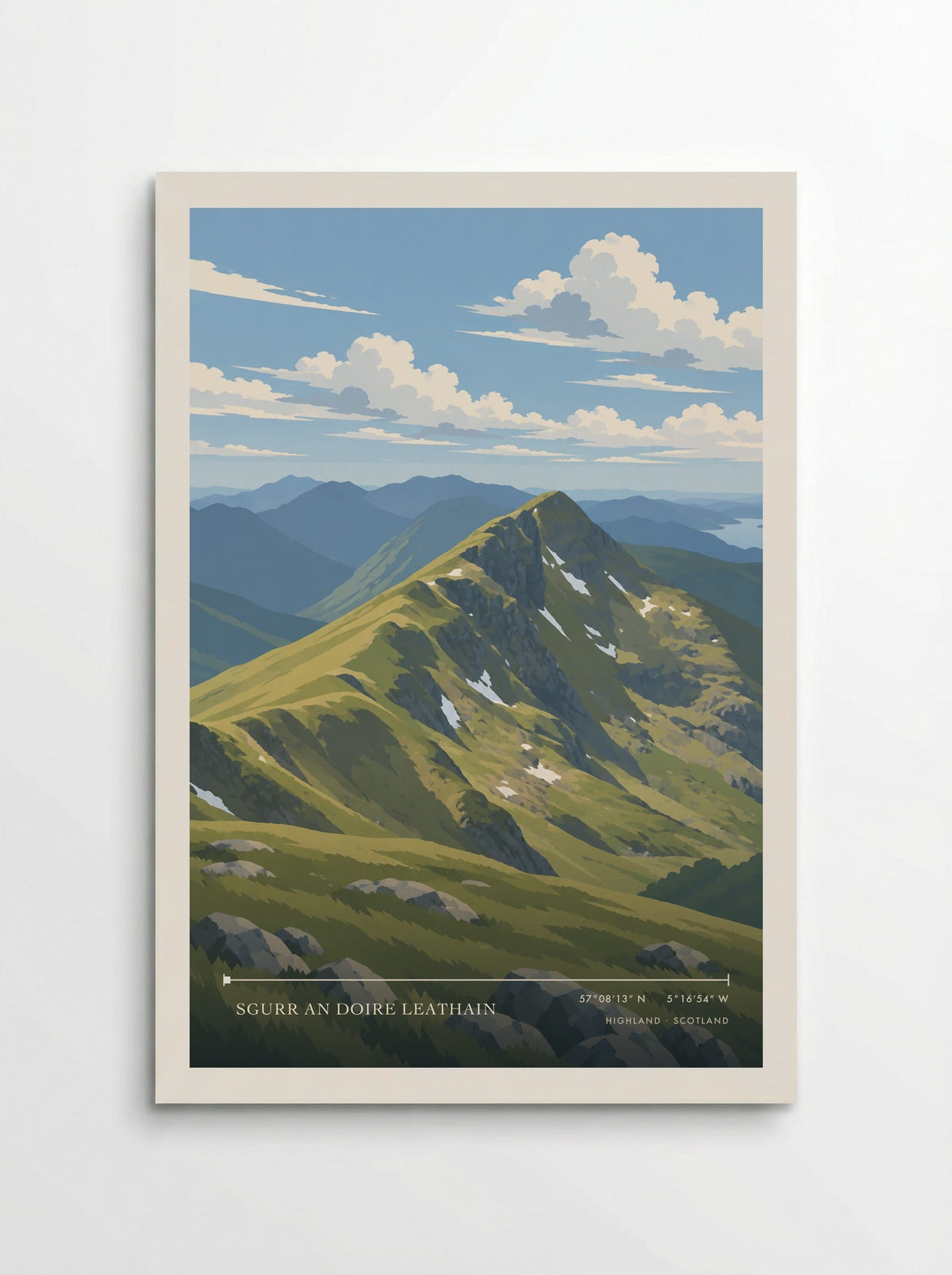 Sgurr an Doire Leathain, Highland | Travel Poster - Poster