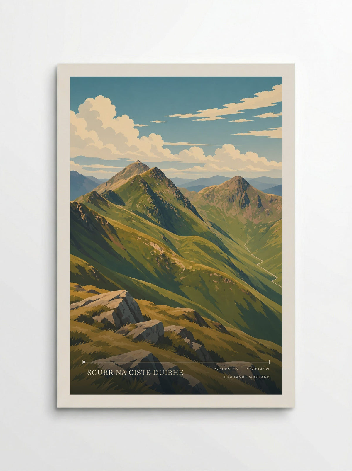 Sgurr na Ciste Duibhe, Highland | Travel Poster - Poster