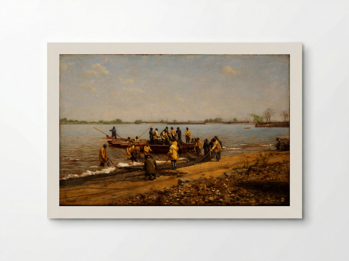 Shad Fishing at Gloucester on the Delaware River - Thomas Eakins - Poster