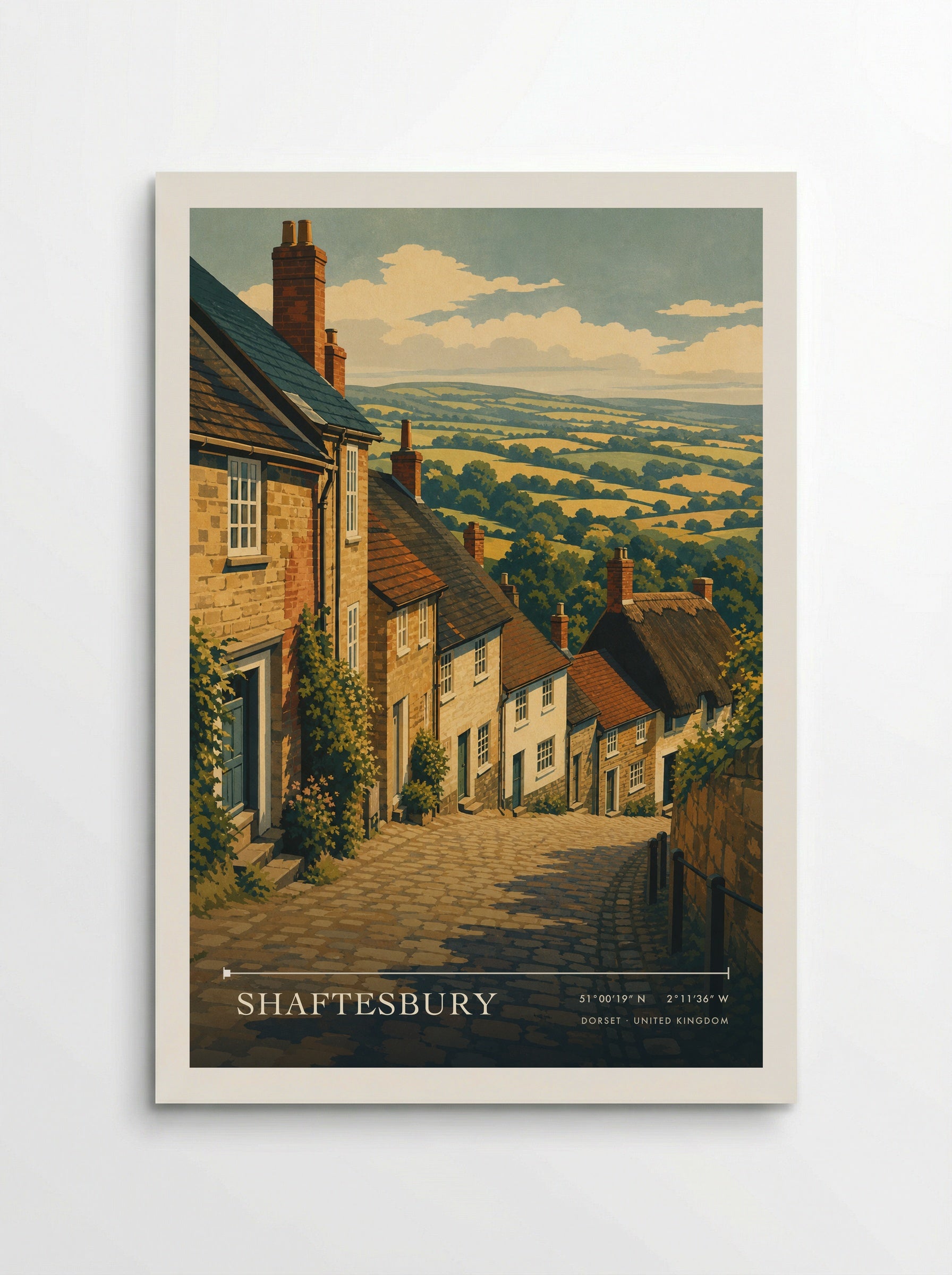 Shaftesbury Dorset United Kingdom Travel Poster - Poster