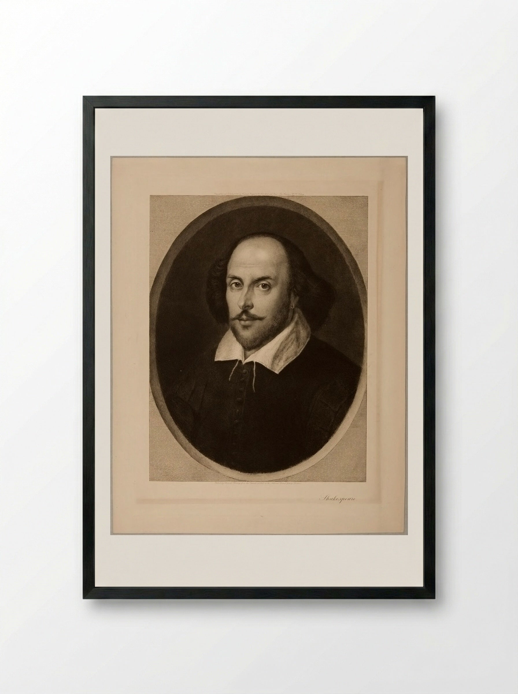 Shakespeare - Léopold Flameng - Framed Print Black