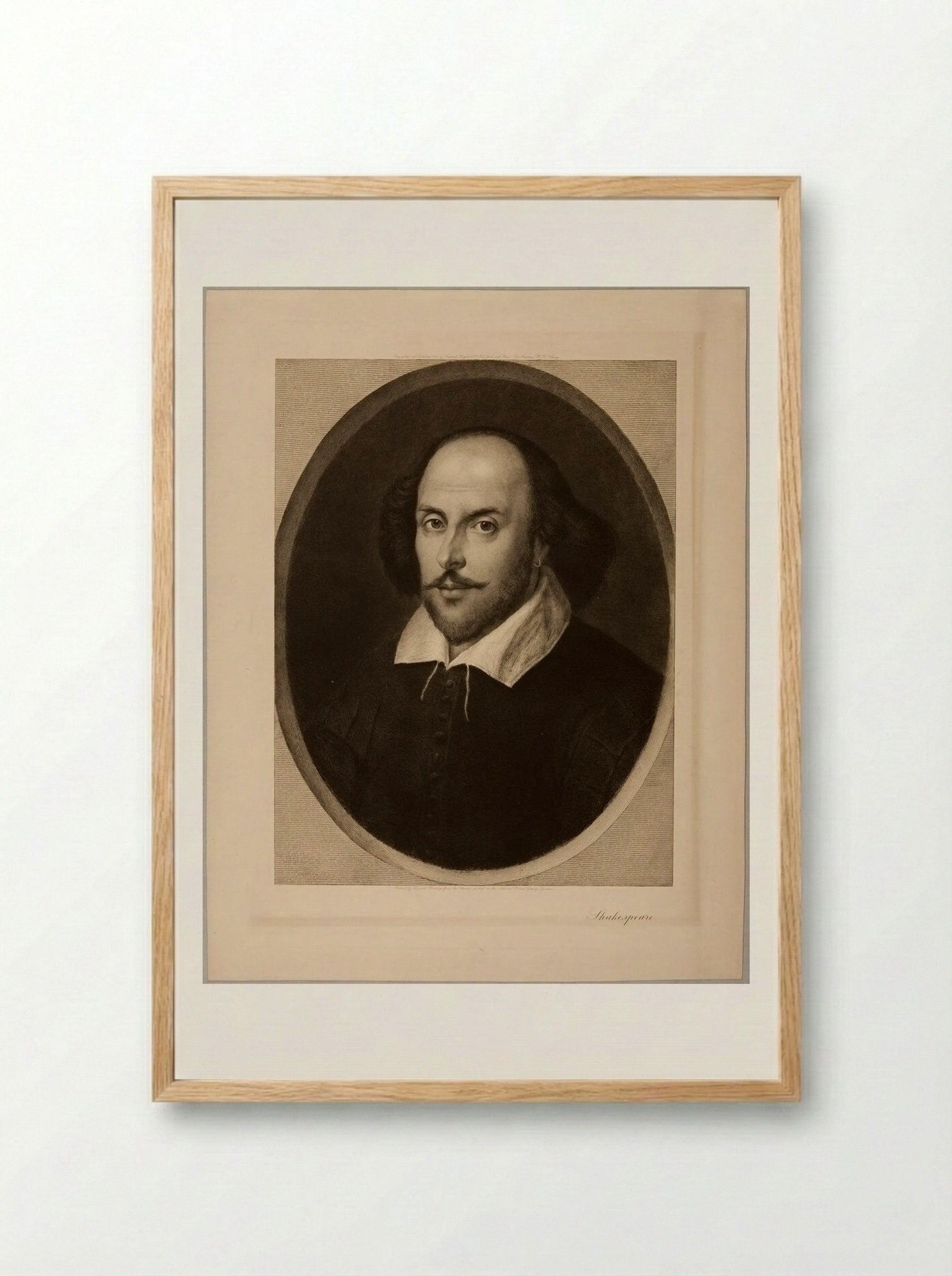Shakespeare - Léopold Flameng - Framed Print Wood