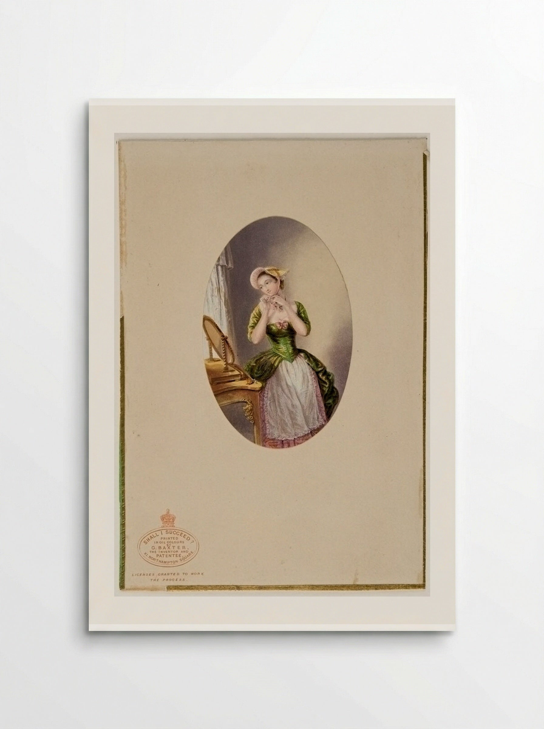 Shall I Succeed? - George Baxter - Poster