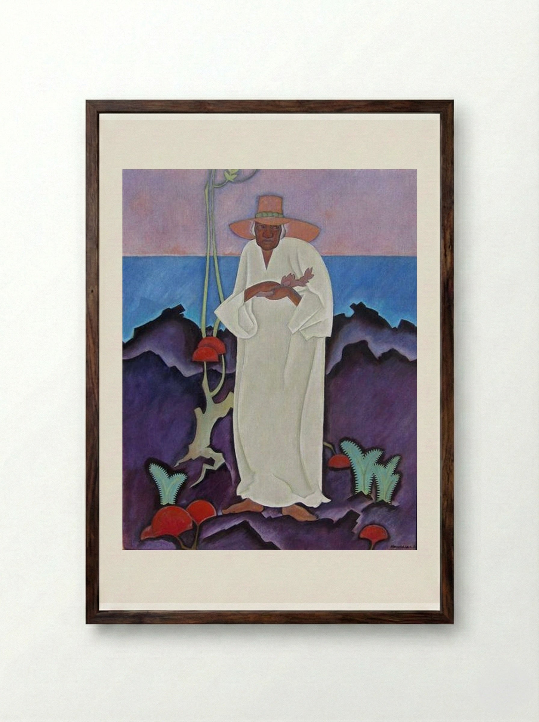 Shaman - Arman Manookian - Framed Print Dark Wood