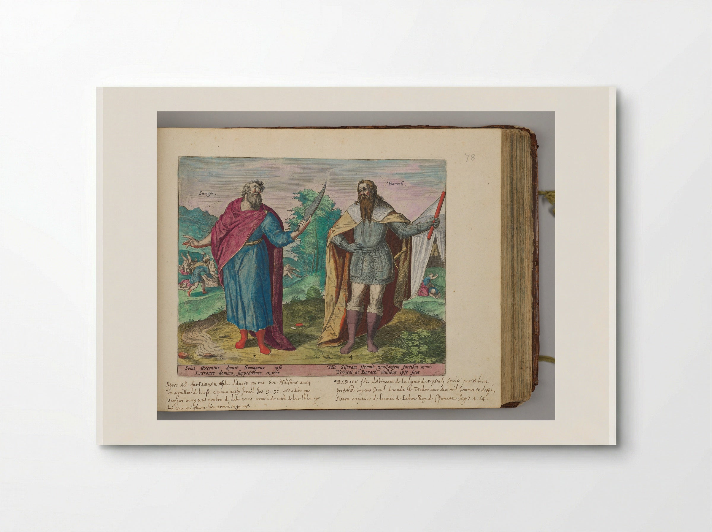 Shamgar and Barak - Hans Collaert the Elder - Poster