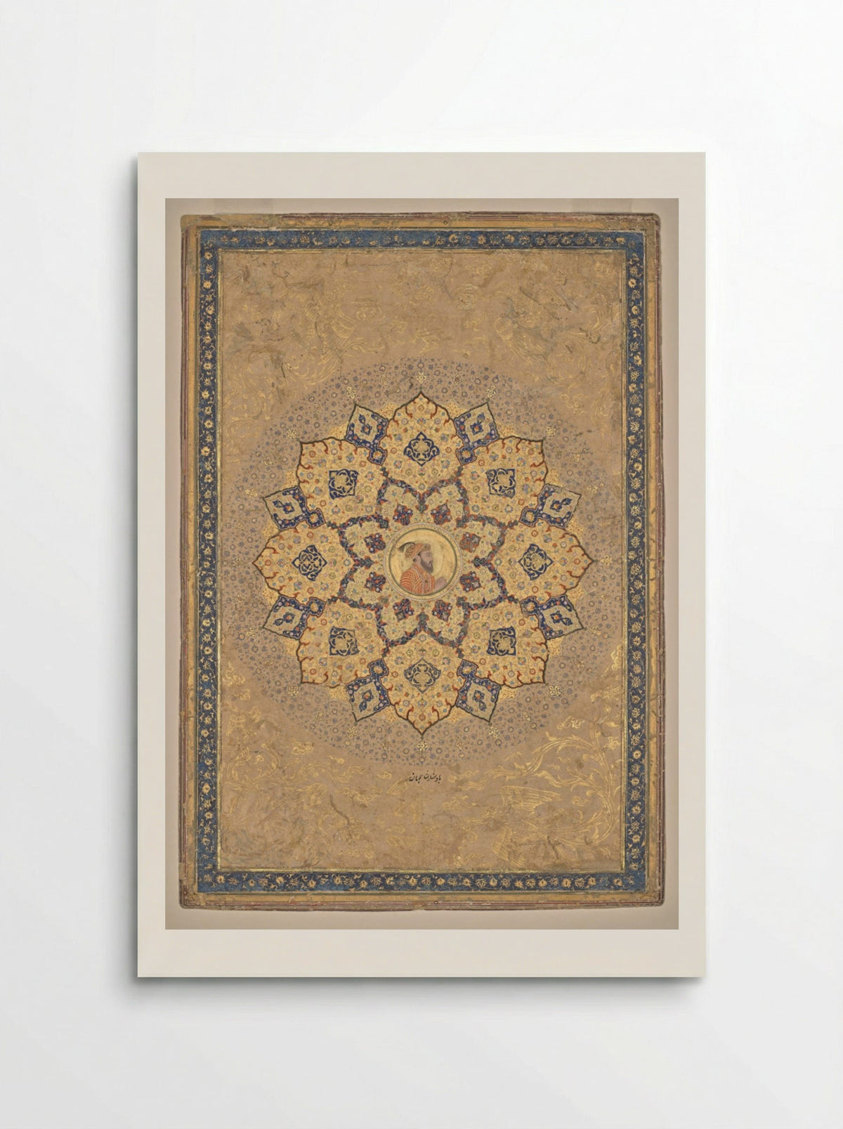 Shamsa with portrait of Aurangzeb - Bichitr - Poster
