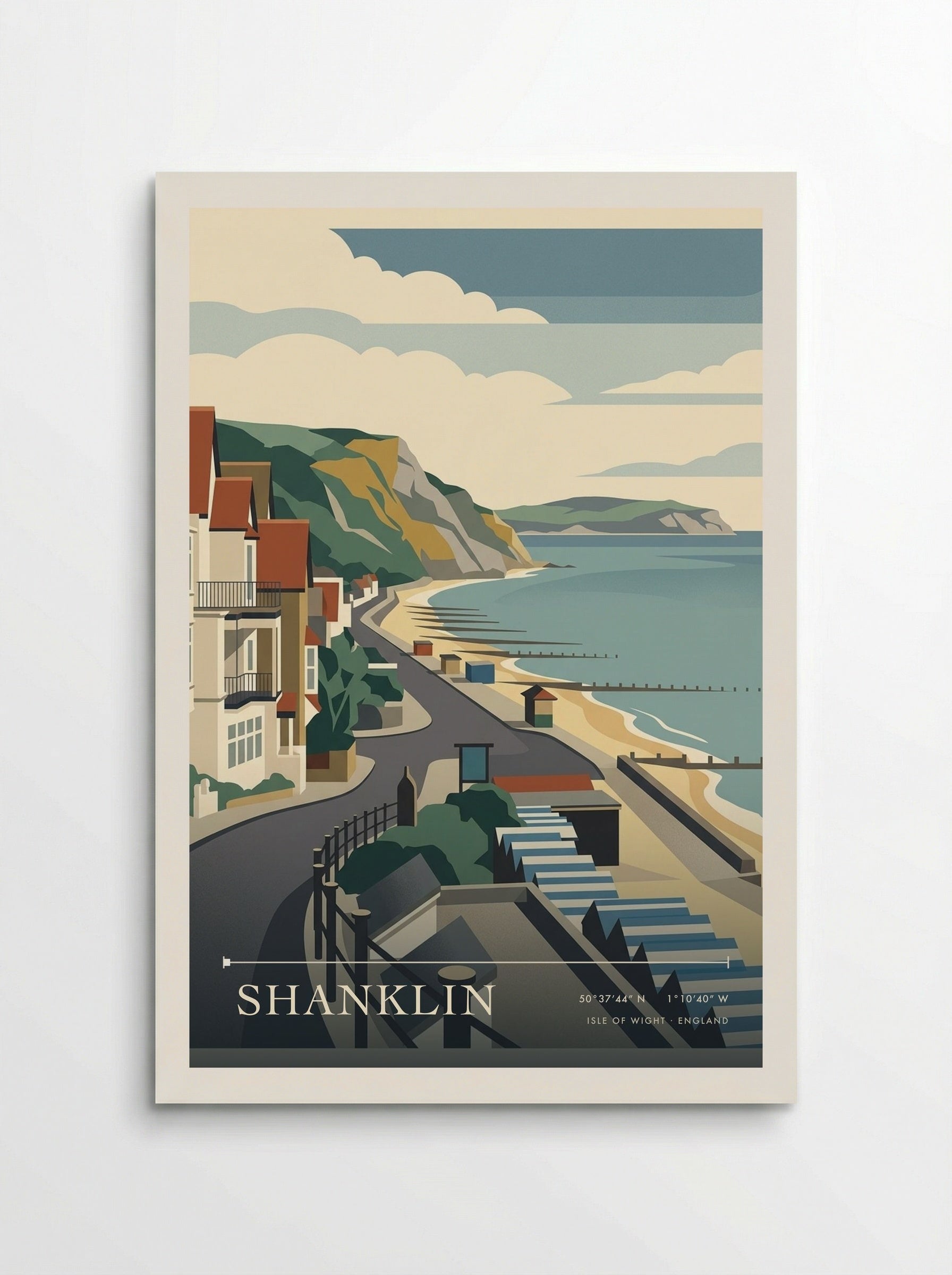 Shanklin Isle of Wight England Travel Poster - Poster