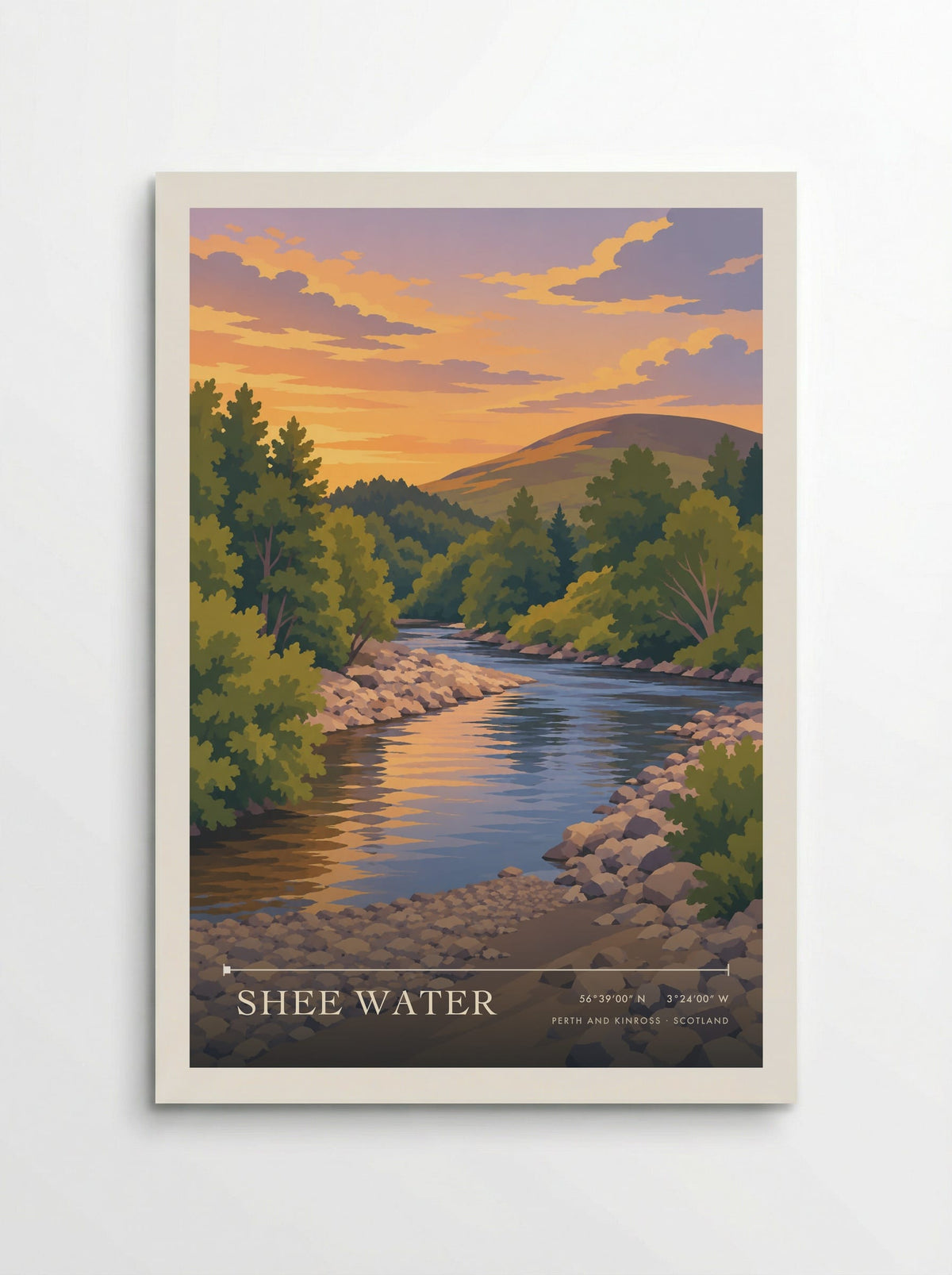 Shee Water, Perth and Kinross | Travel Poster - Poster
