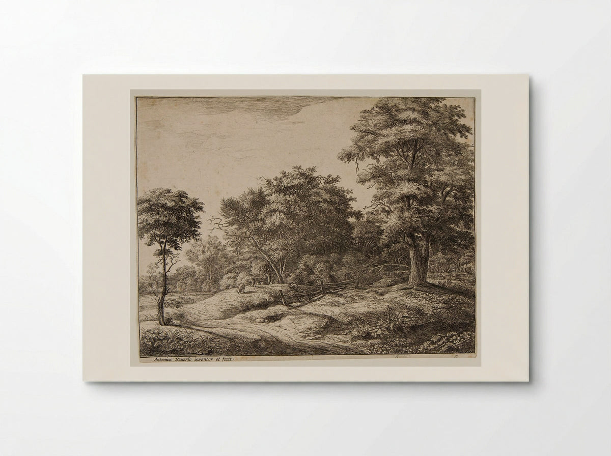 Shepherd Asleep on the Knoll - Anthonie Waterloo - Poster