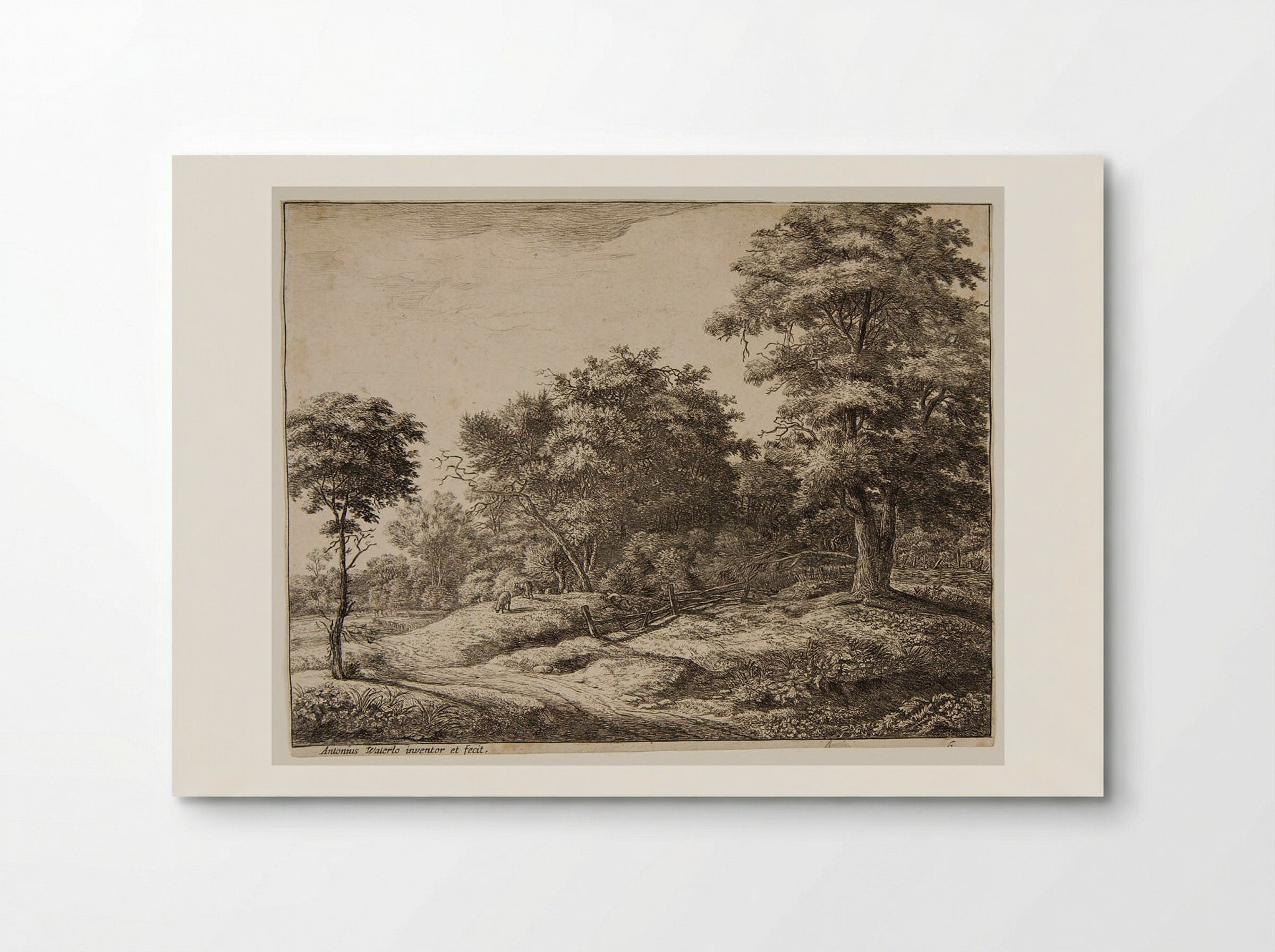 Shepherd Asleep on the Knoll - Anthonie Waterloo - Poster