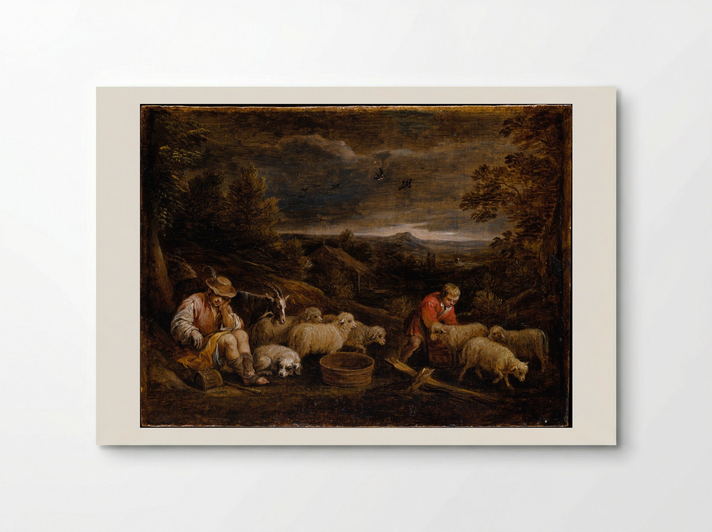 Shepherds and Sheep - David Teniers the Younger - Poster
