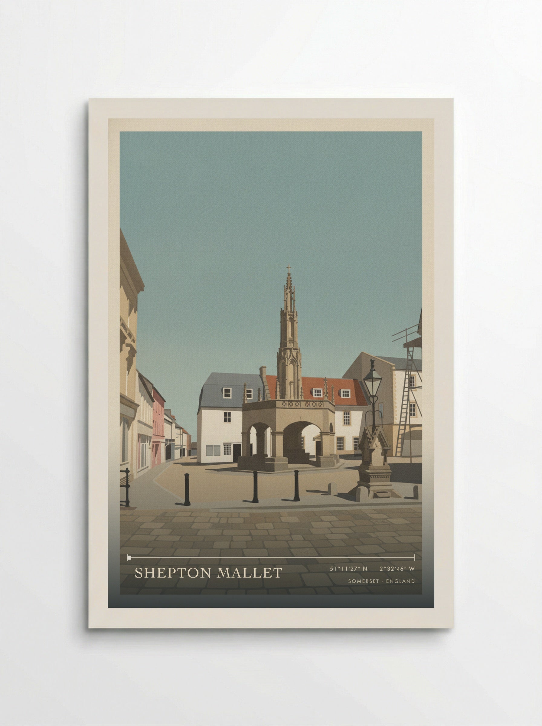 Shepton Mallet Somerset England Travel Poster - Poster