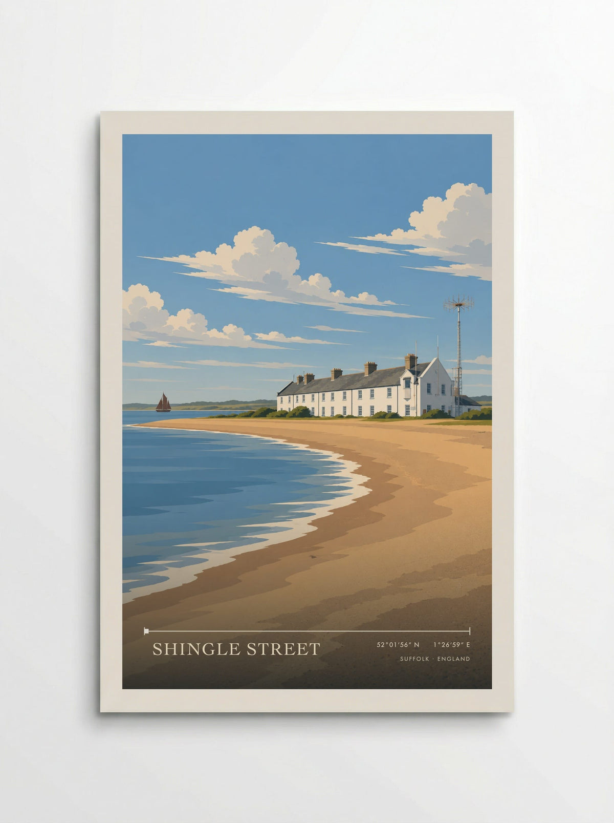 Shingle Street, Suffolk | Travel Poster - Poster