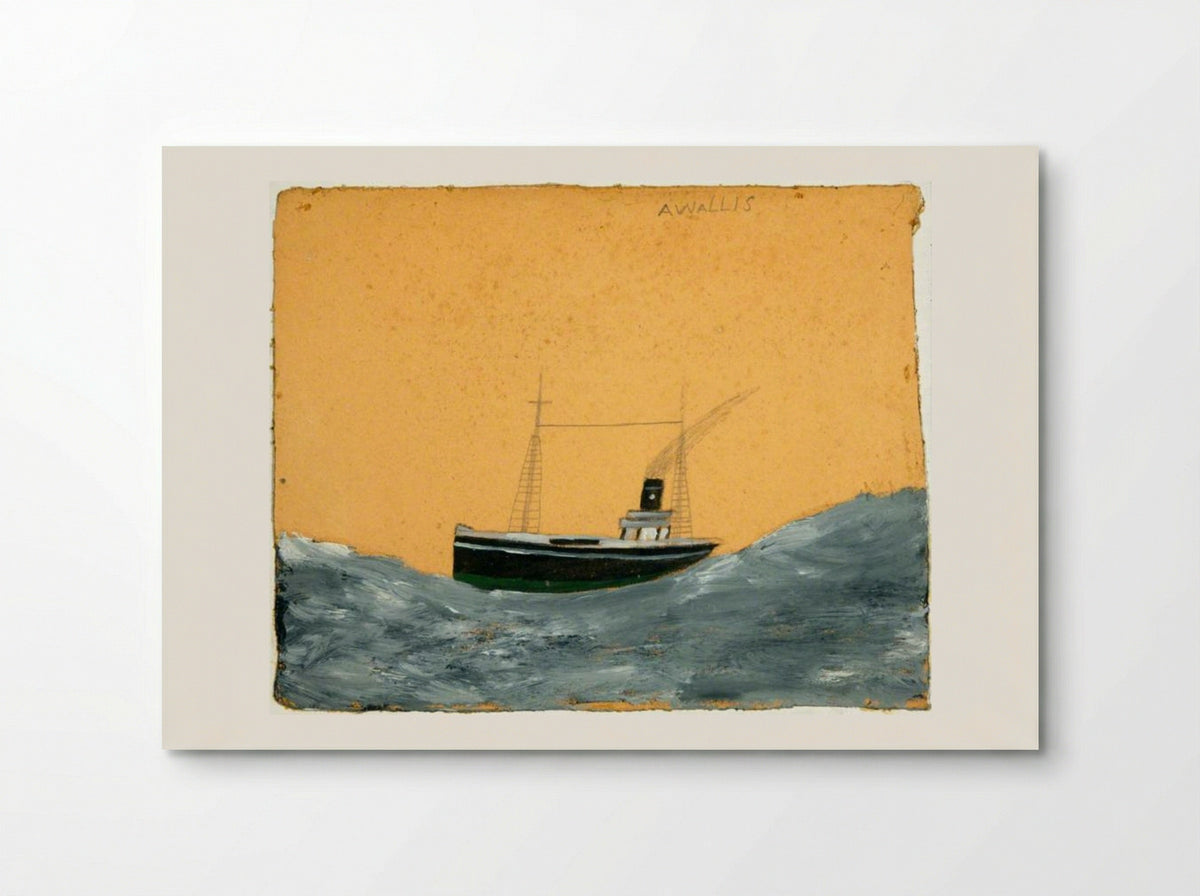 Ship Amid Tall Waves - Alfred Wallis - Poster
