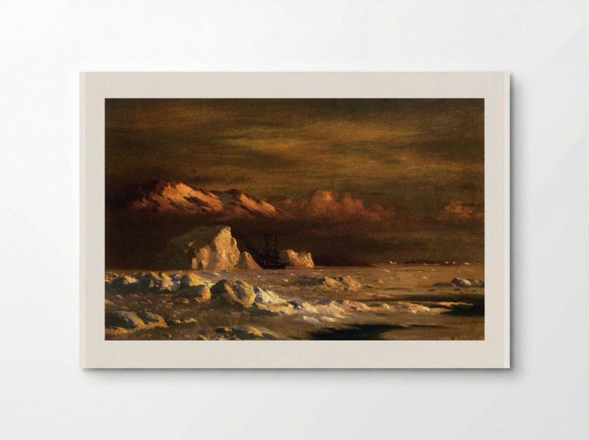Ship and Icebergs - William Bradford - Poster
