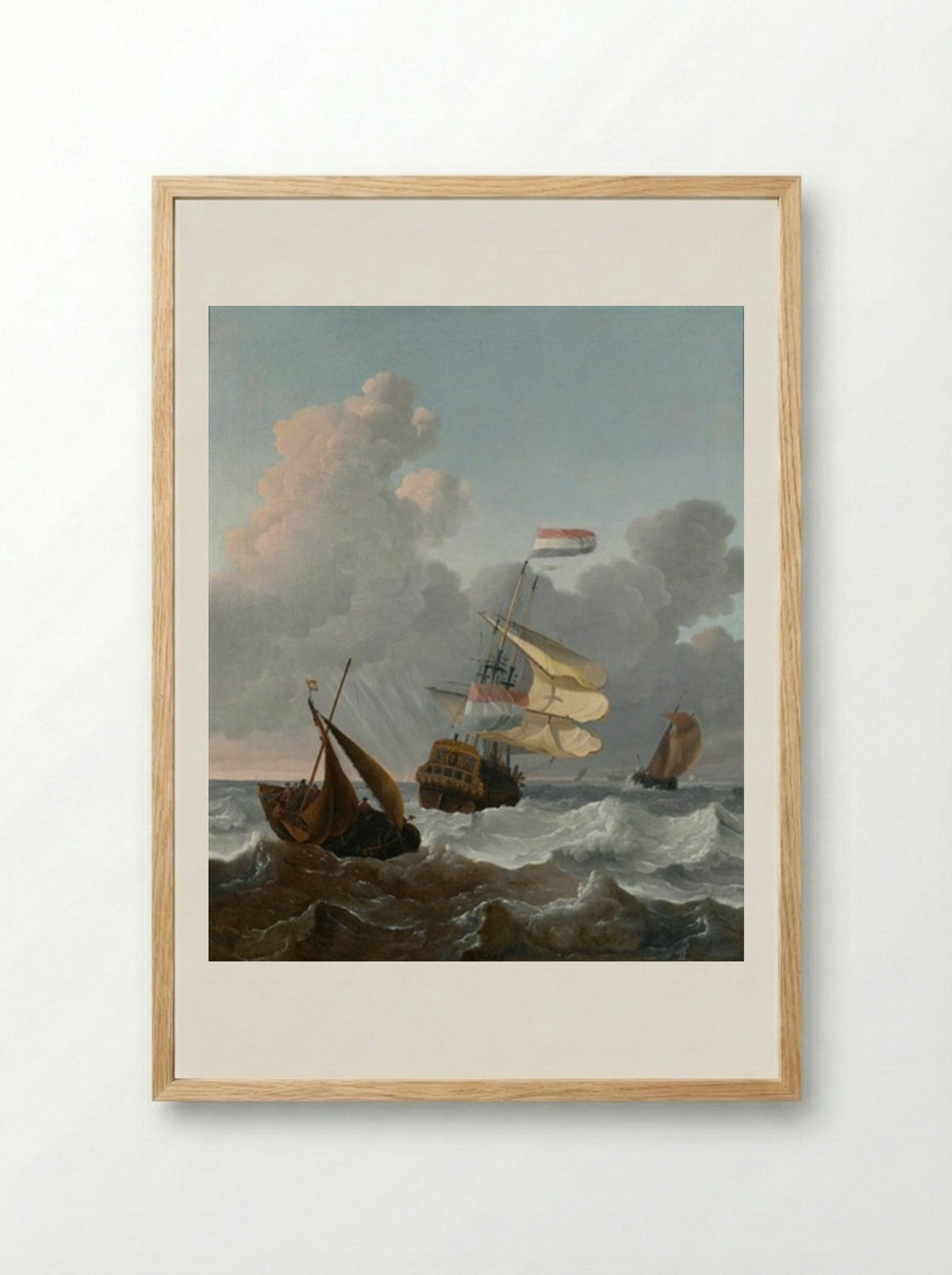Ship at Sea - Wigerus Vitringa - Framed Print Wood