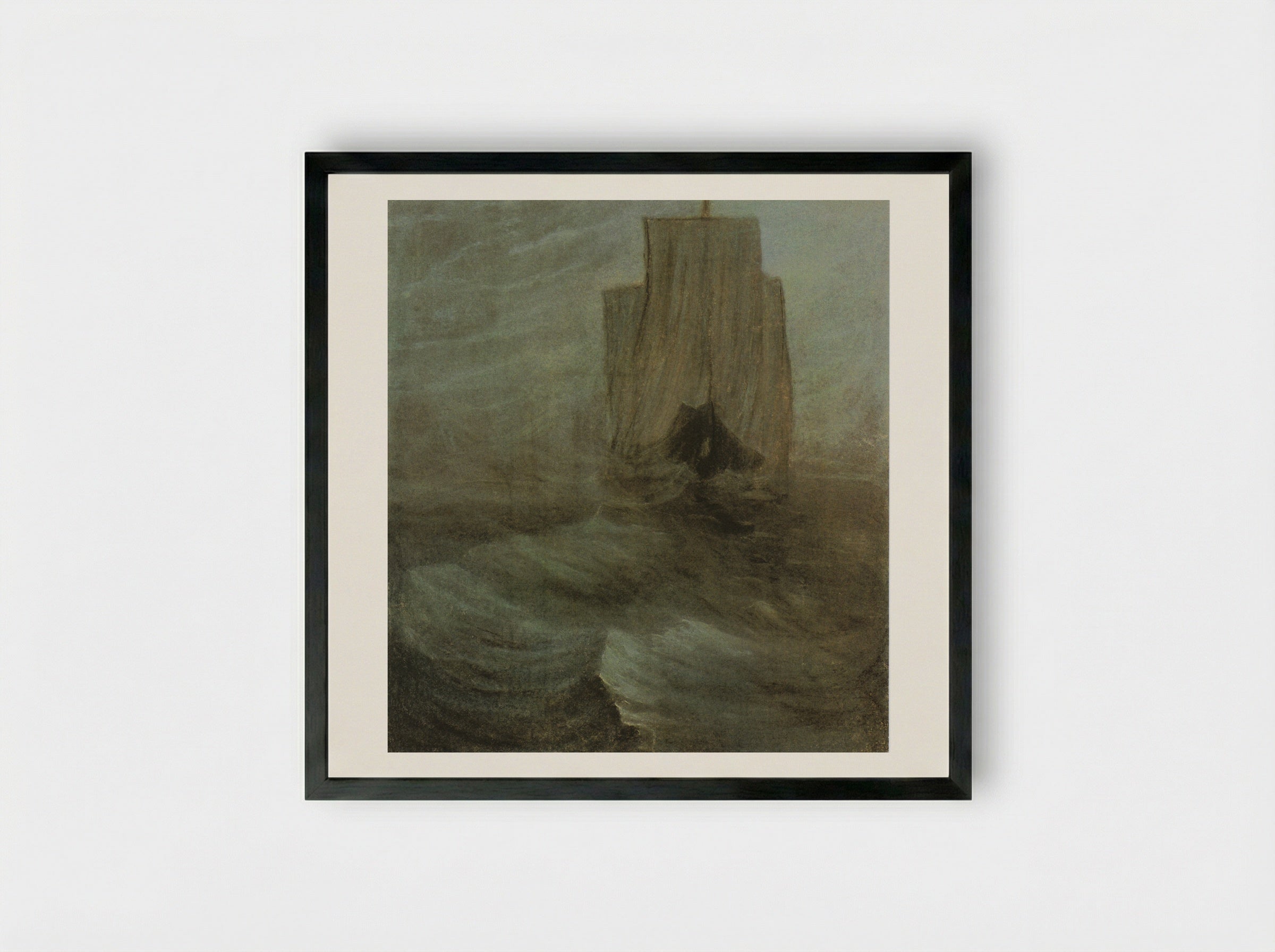 Ship - Mikalojus Konstantinas Čiurlionis - Framed Print Black