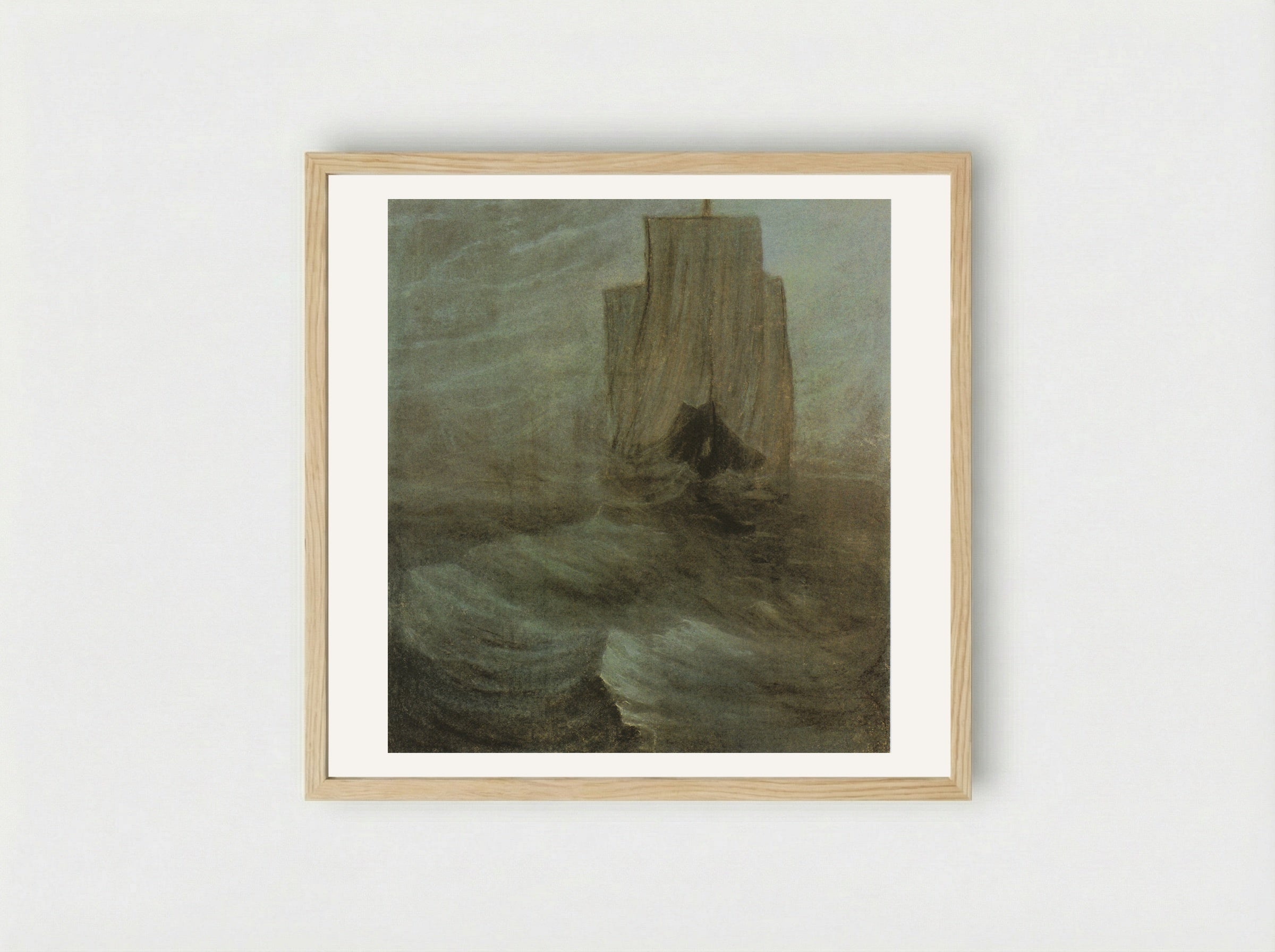 Ship - Mikalojus Konstantinas Čiurlionis - Framed Print Wood