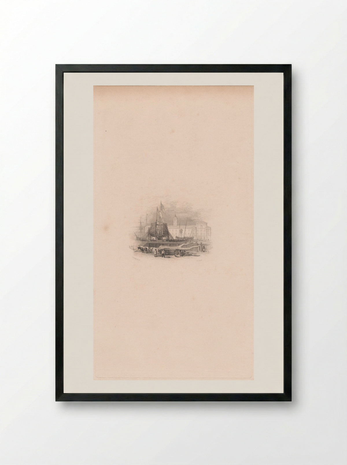 Shipbuilding - Edward Goodall - Framed Print Black