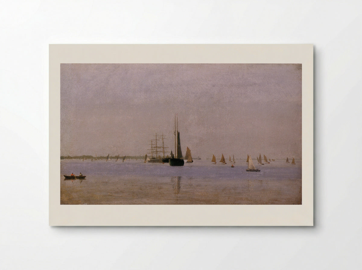 Ships and Sailboats on the Delaware - Thomas Eakins - Poster