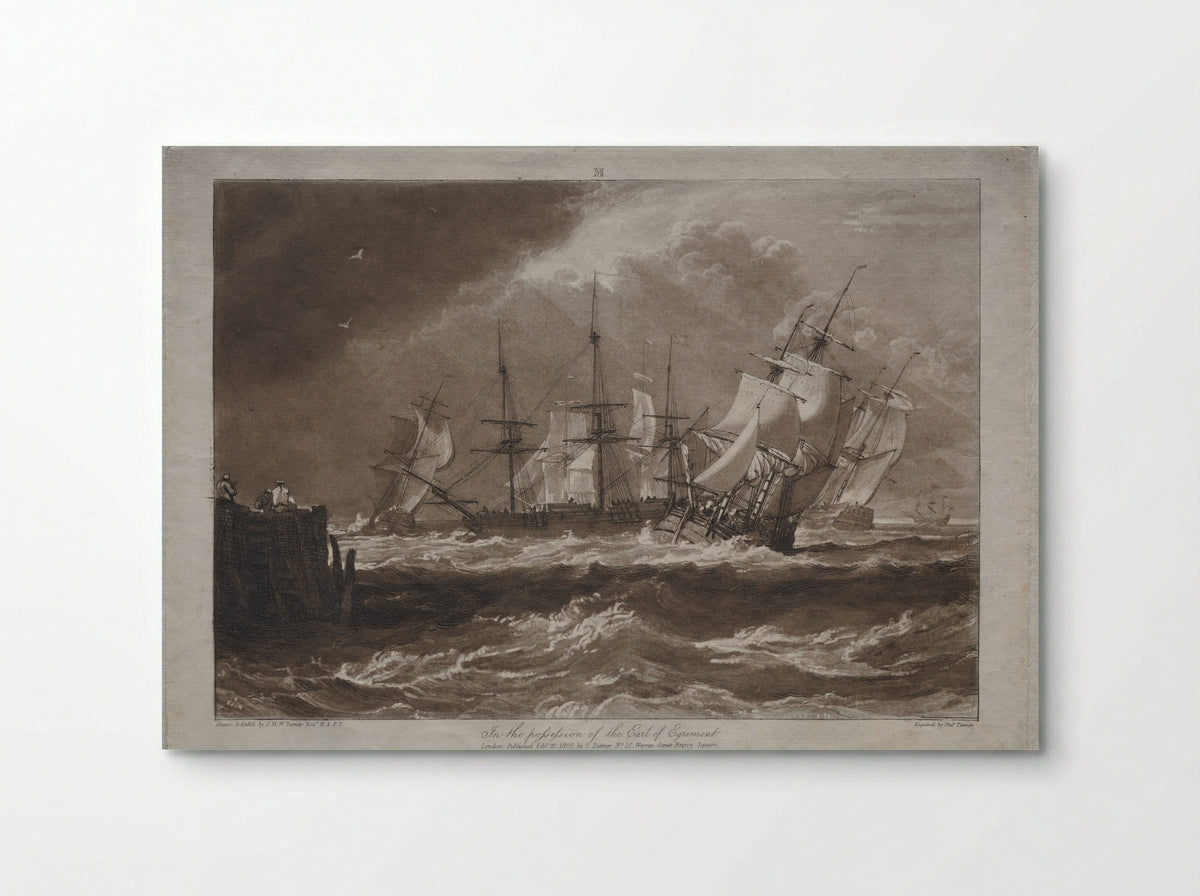 Ships in a Breeze - Joseph Mallord William Turner - Poster