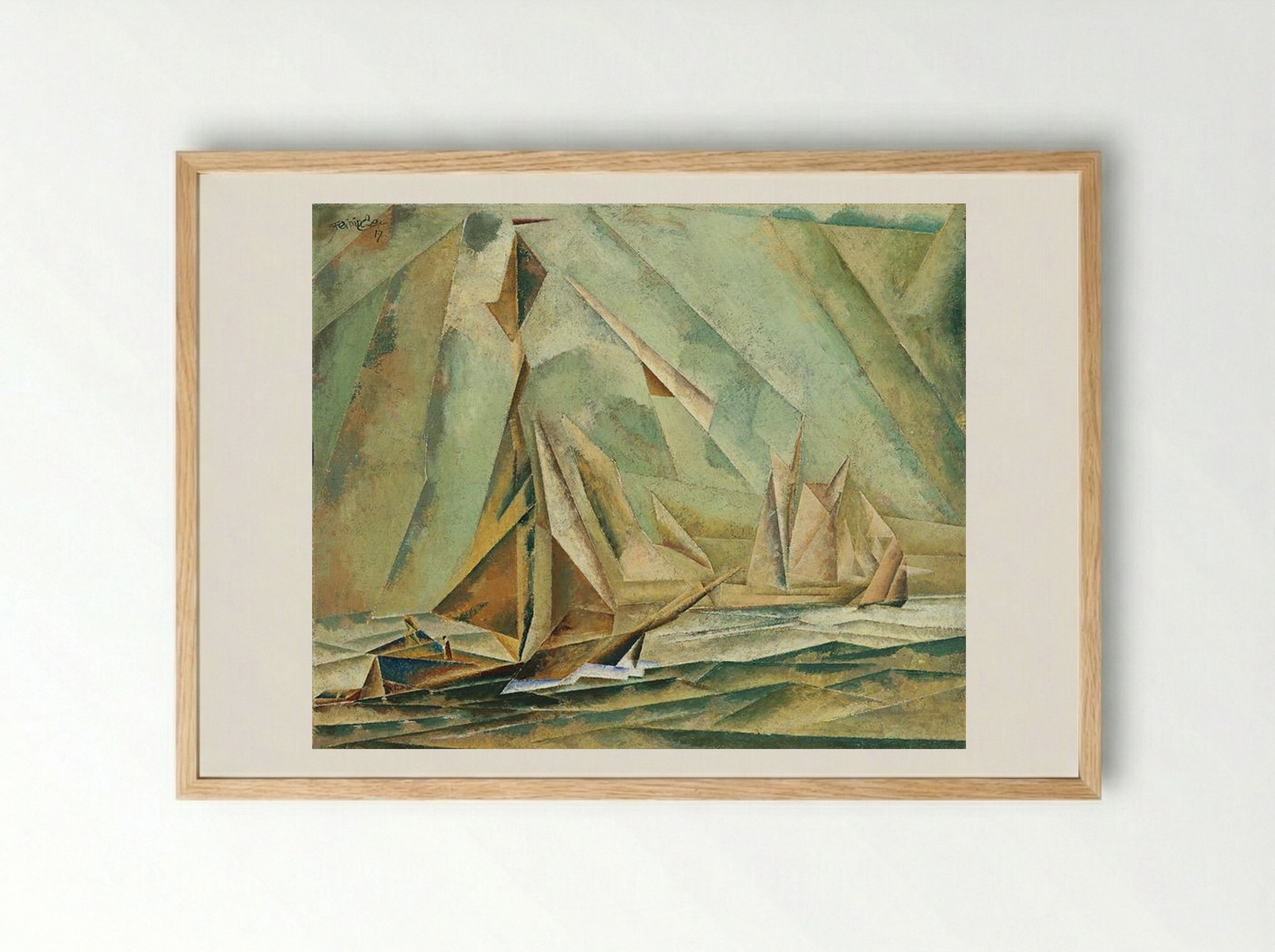 Ships - Lyonel Feininger - Framed Print Wood