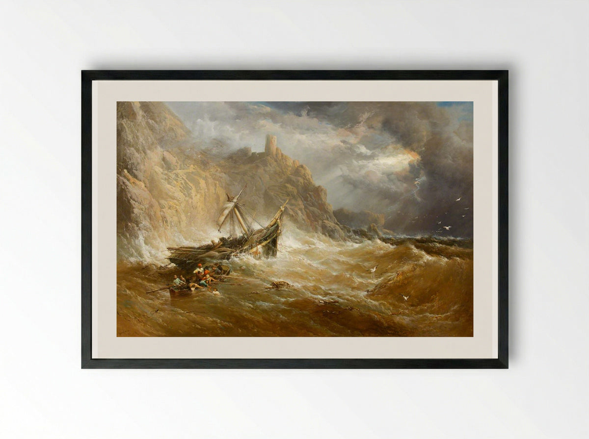 Shipwreck - James Webb - Framed Print Black