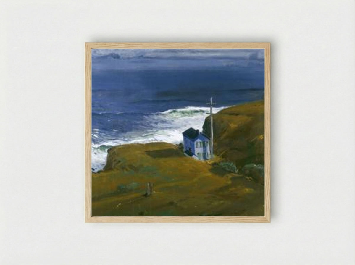 Shore House - George Bellows - Framed Print Wood