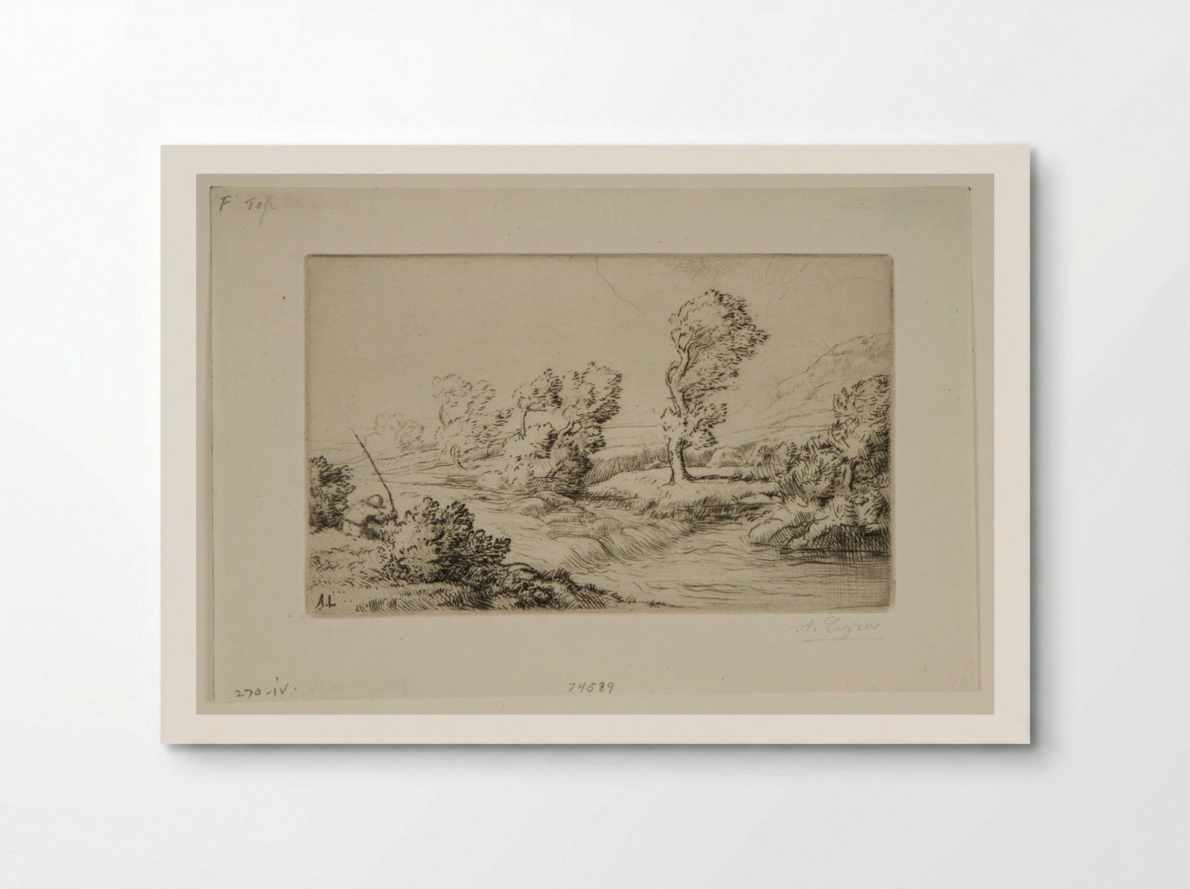 Shore of the Marne - Alphonse Legros - Poster