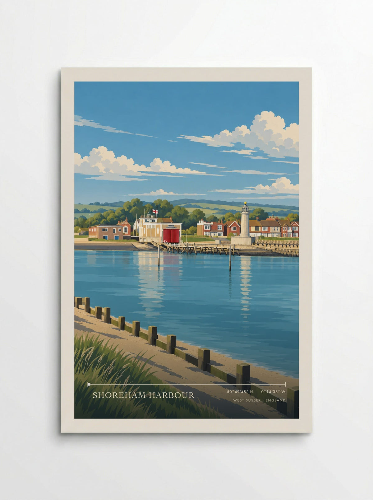 Shoreham Harbour, West Sussex | Travel Poster - Poster