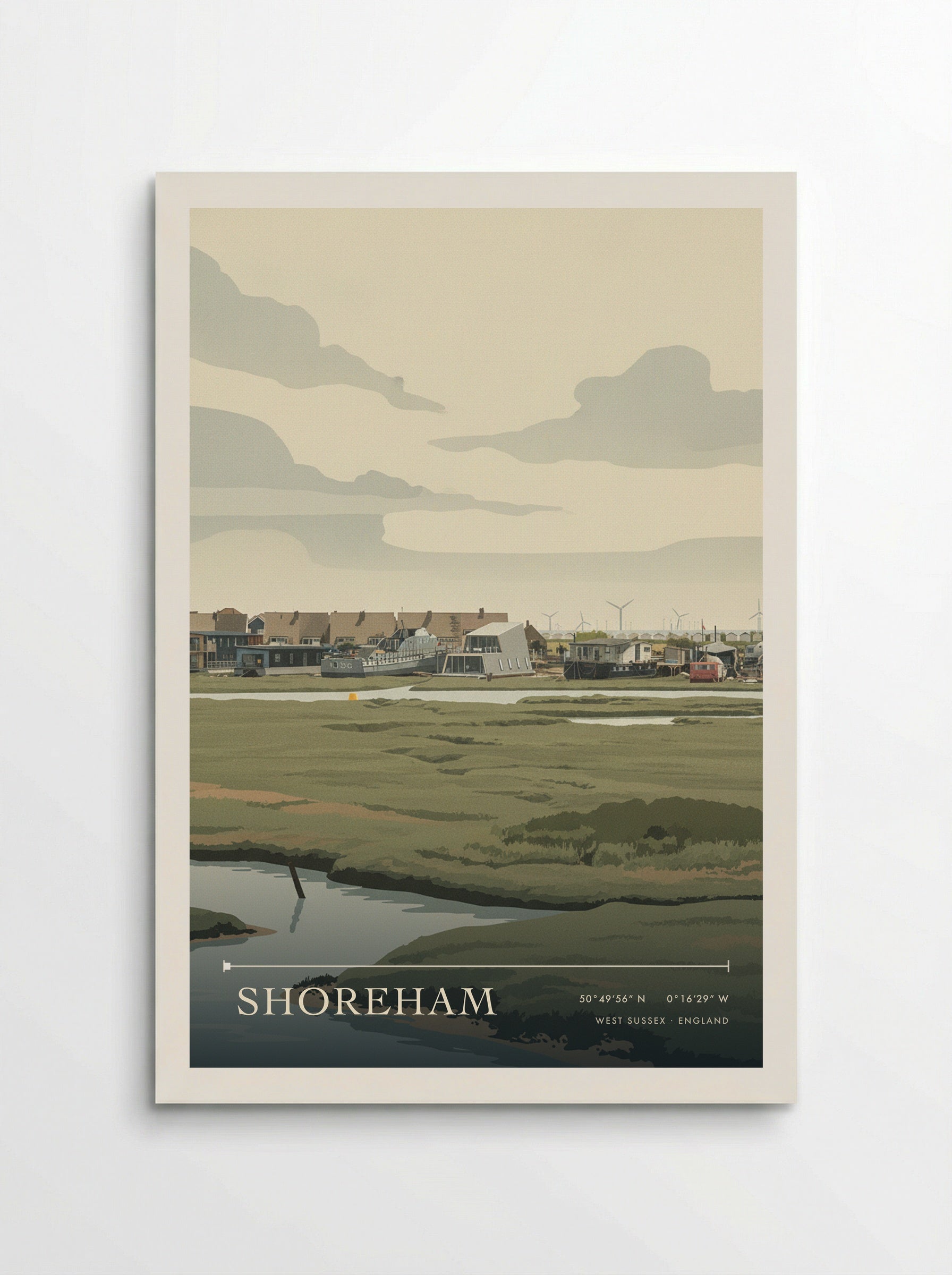 Shoreham West Sussex England Travel Poster - Poster