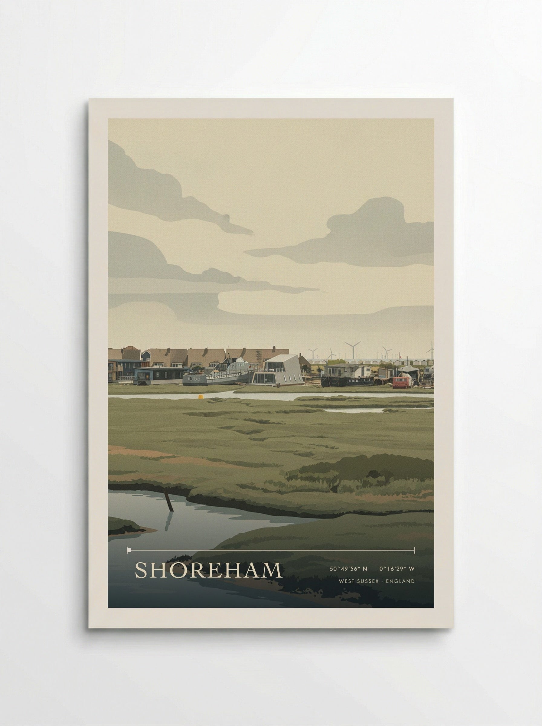 Shoreham West Sussex England Travel Poster - Poster