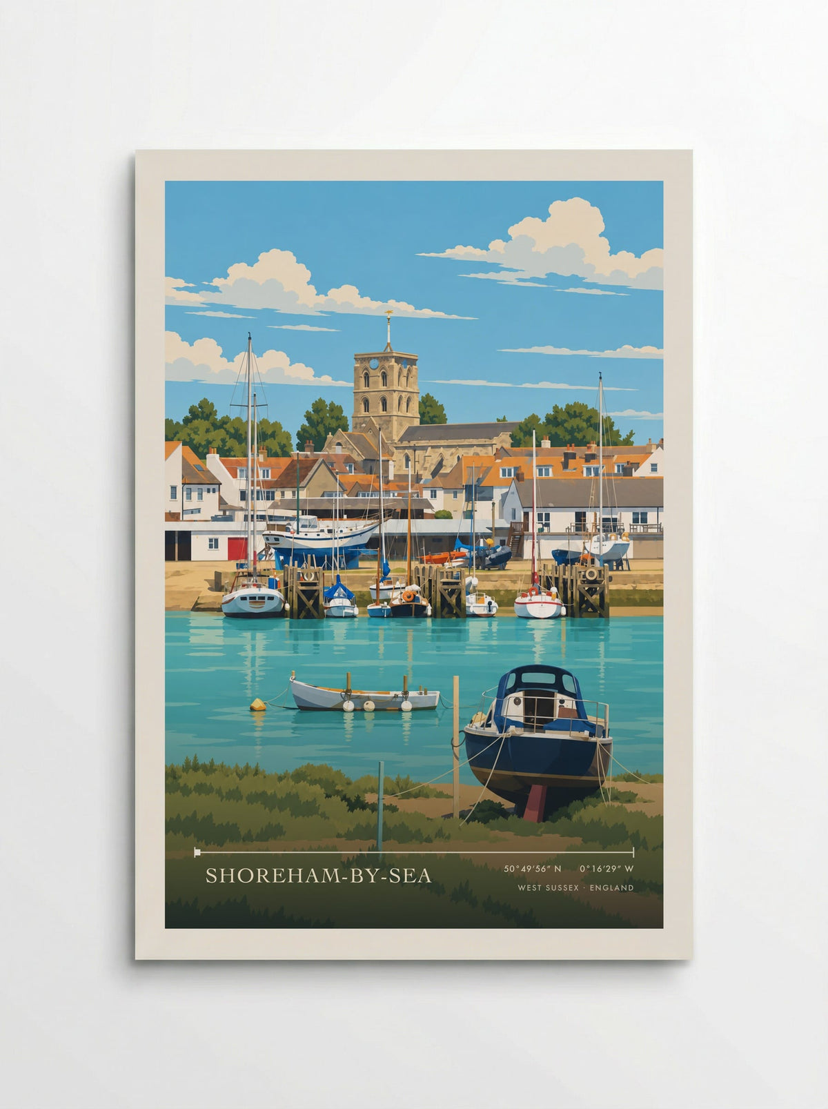 Shoreham-by-Sea, West Sussex | Travel Poster - Poster