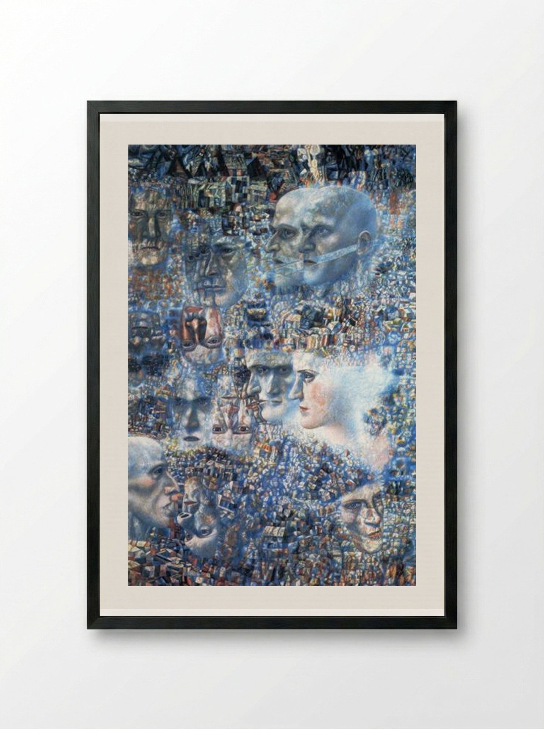 Shostakovich's First Symphony - Pavel Filonov - Framed Print Black