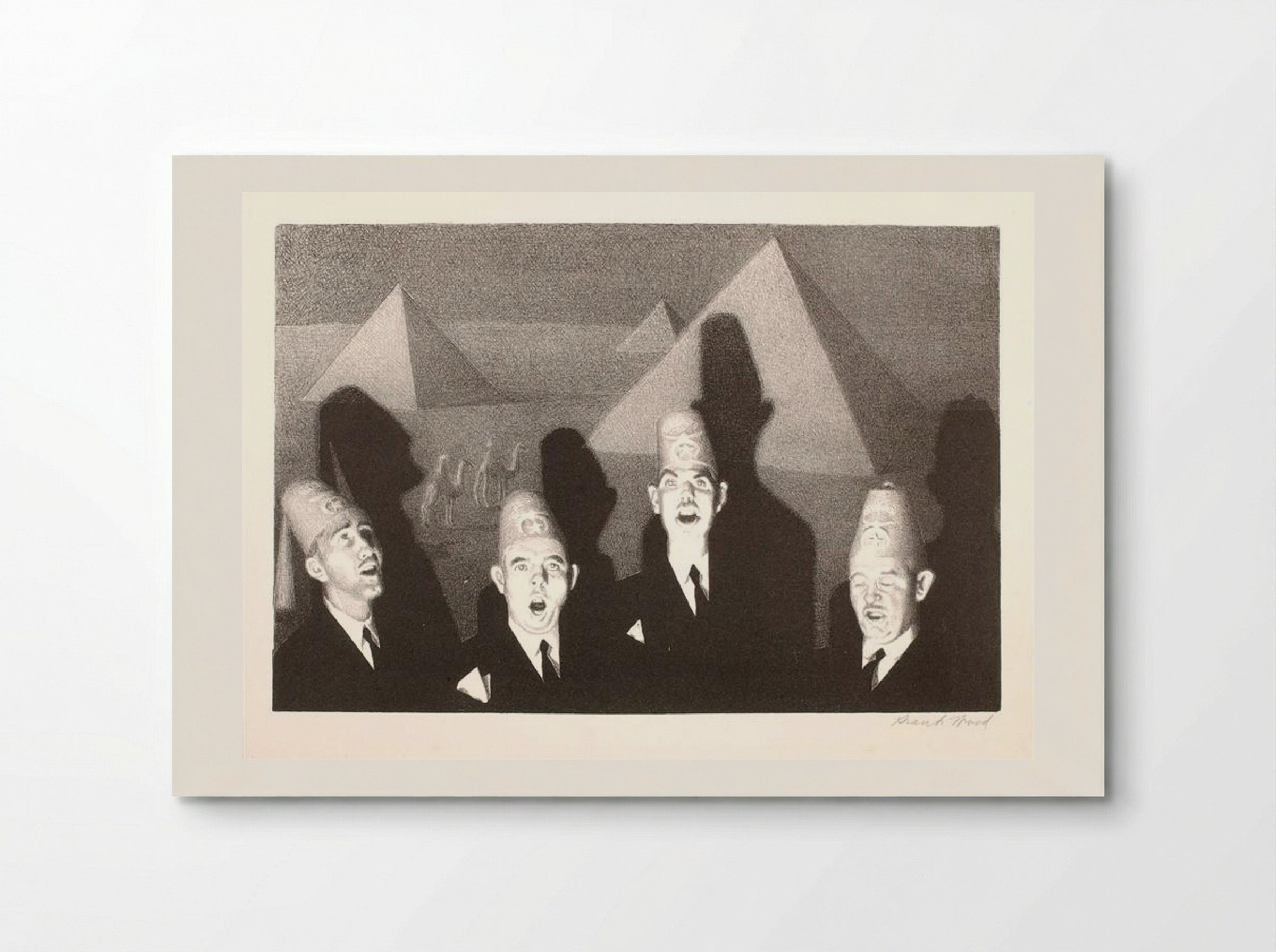 Shrine Quartet - Grant Wood - Poster