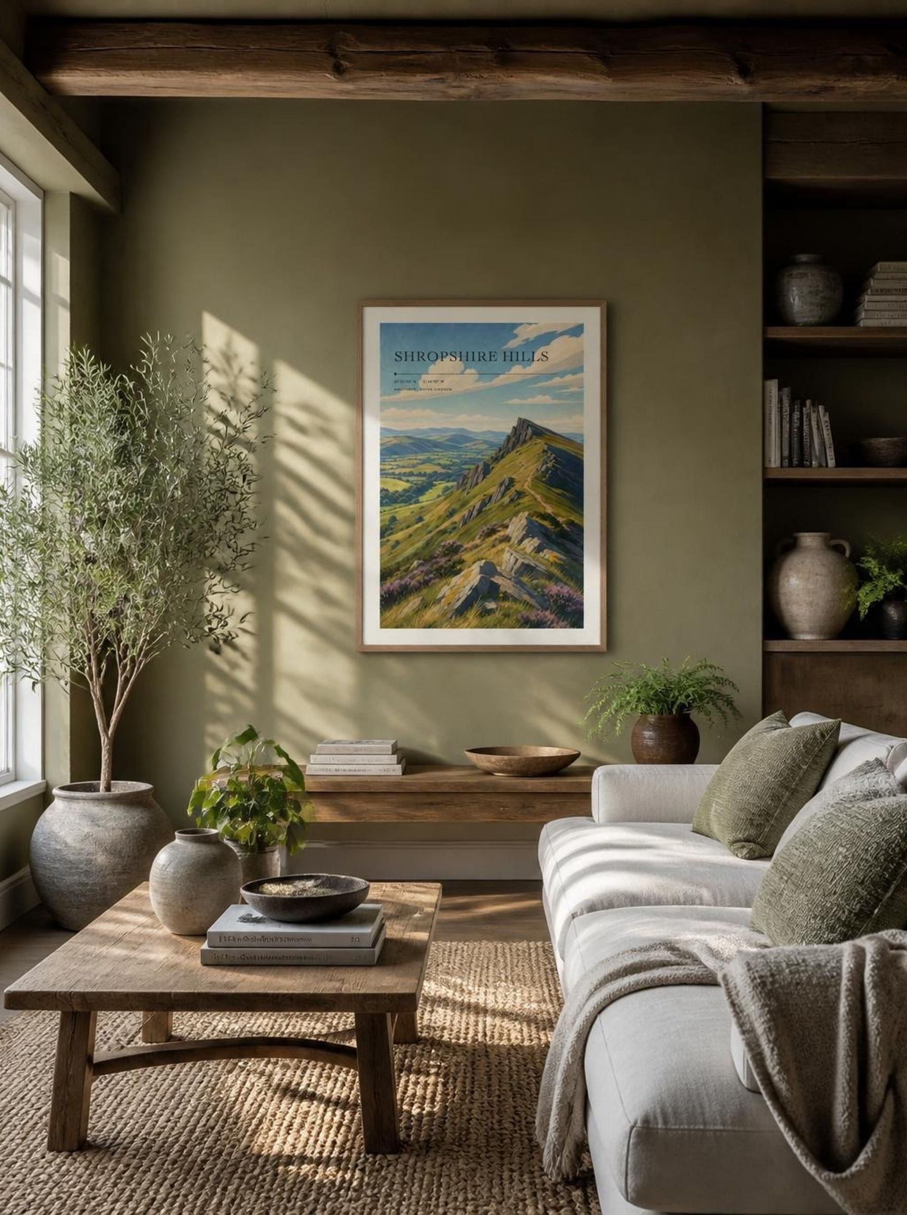Shropshire Hills United Kingdom Travel Poster - Lifestyle