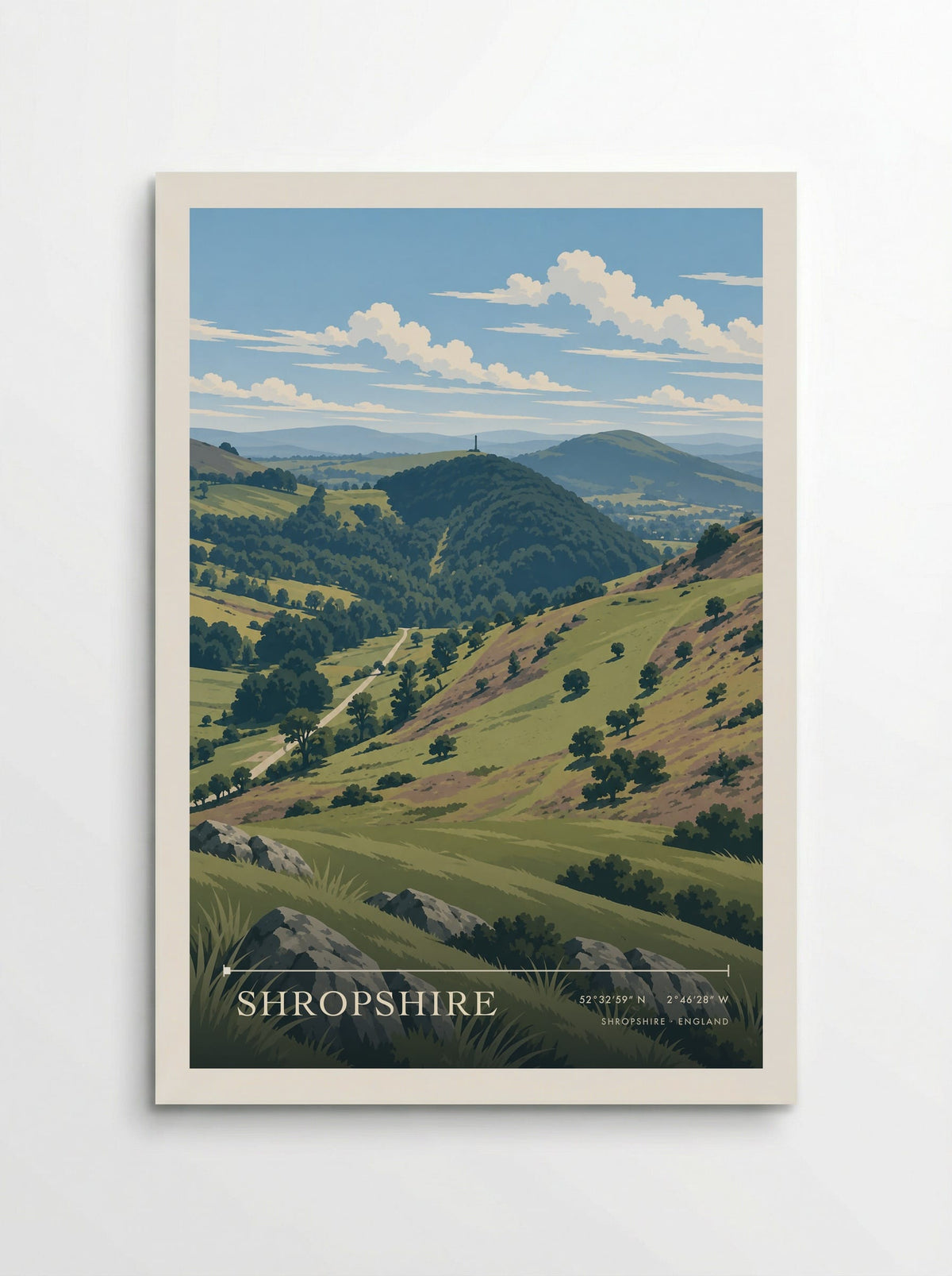 Shropshire | Travel Poster - Poster