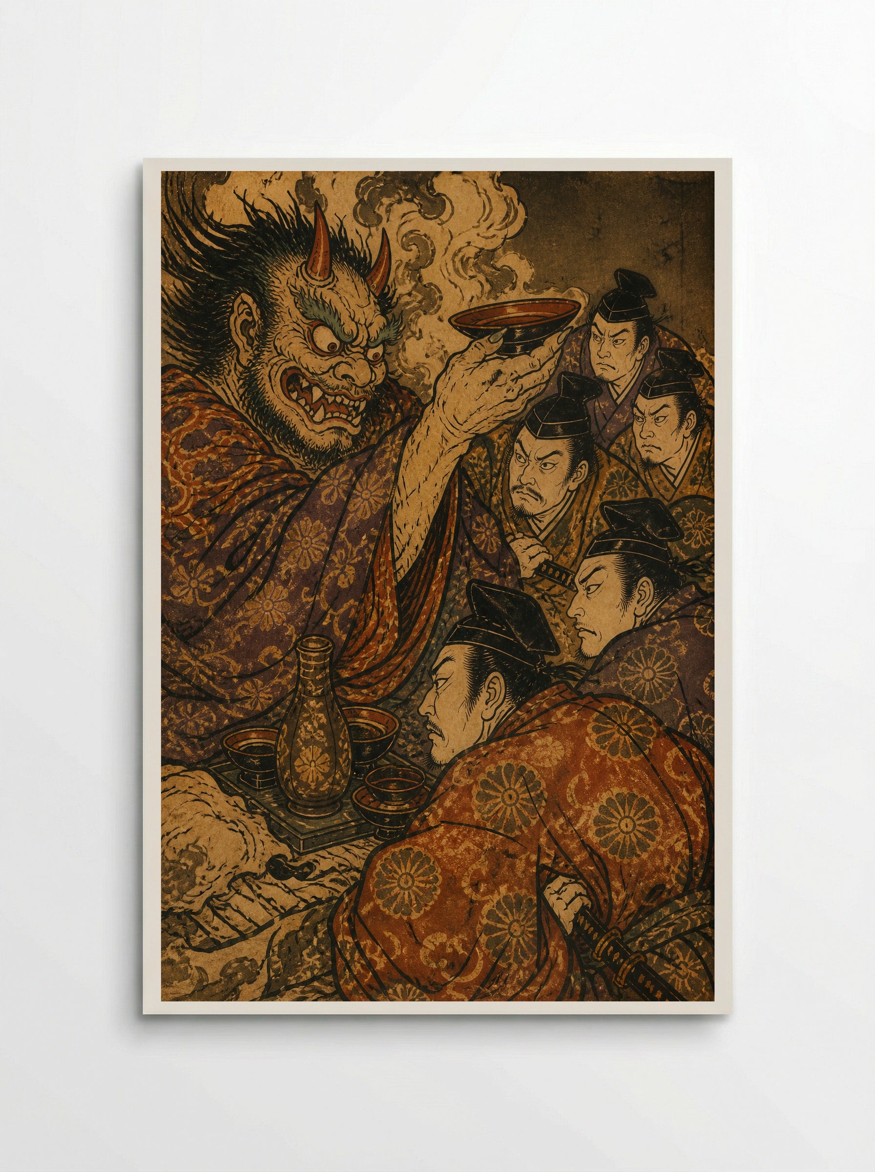Shuten-doji at Mount Oe: The Sacred Sake - Poster