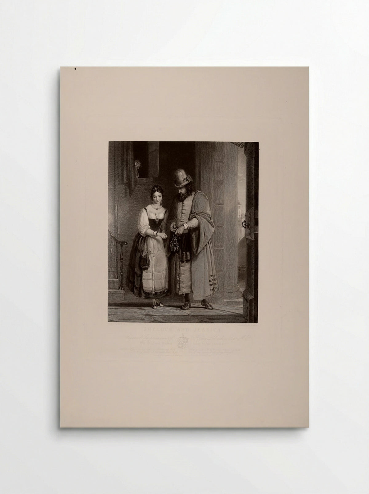 Shylock and Jessica - George Thomas Doo - Poster