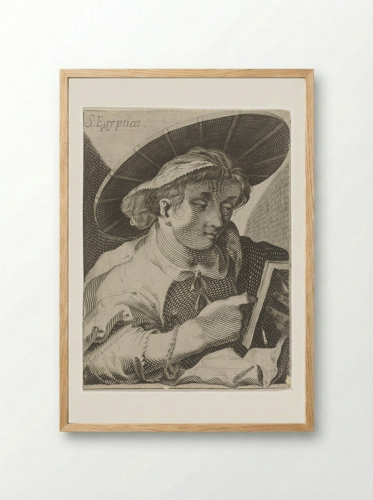 Sibille van Egypte - Simon Frisius - Framed Print Wood