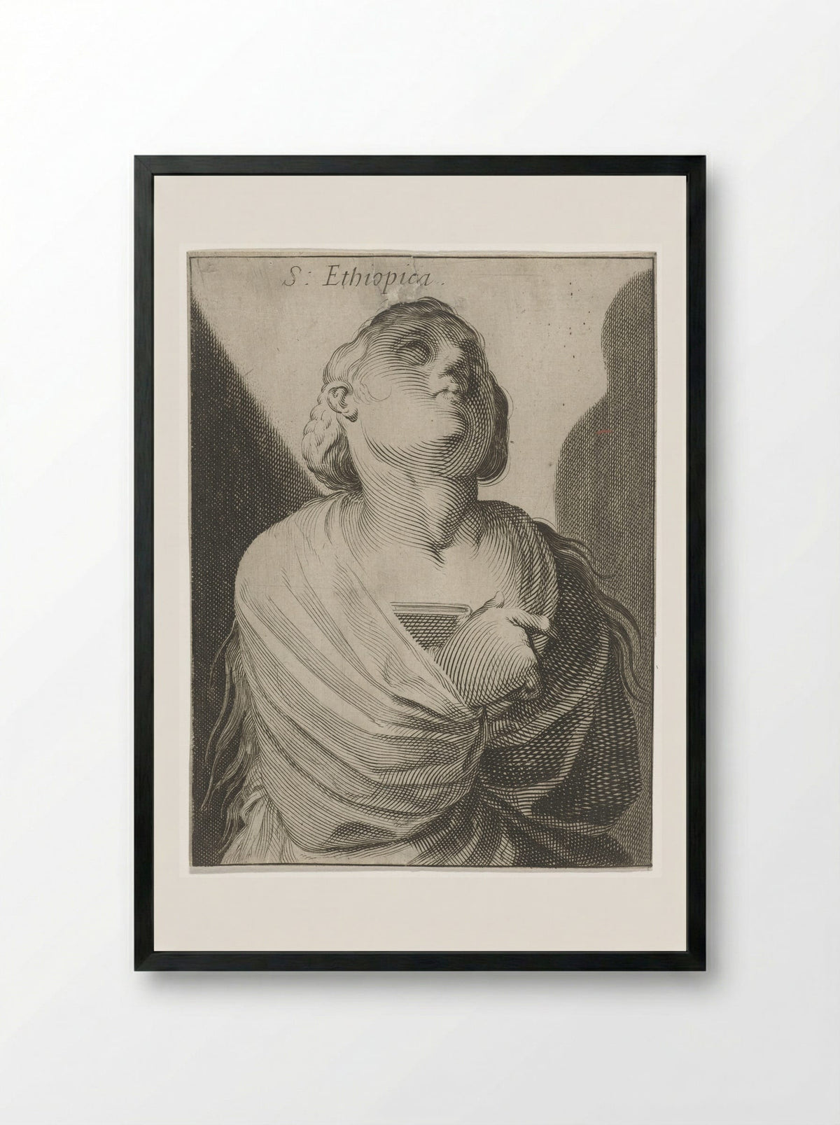 Sibille van Ethiopië - Simon Frisius - Framed Print Black