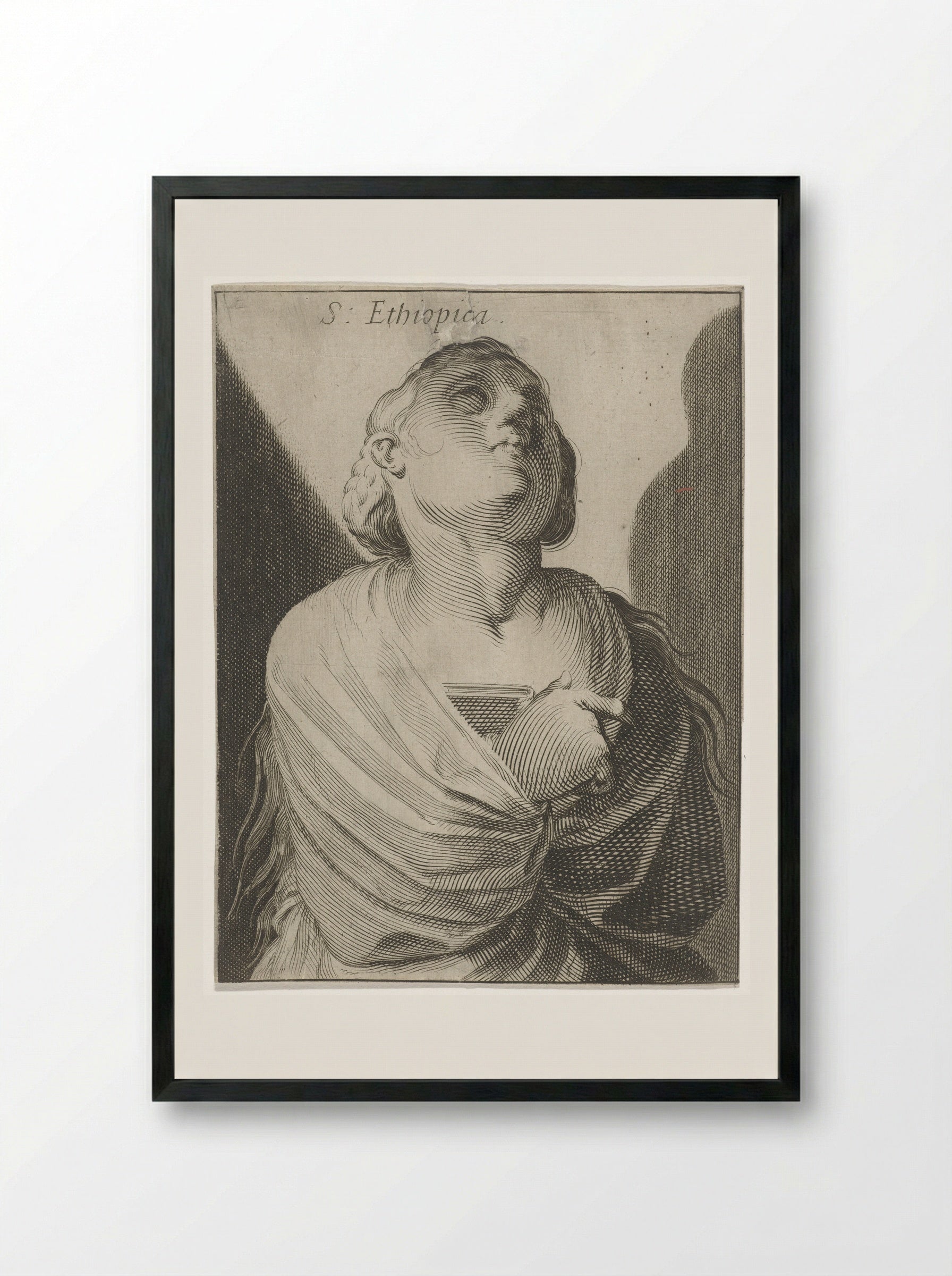Sibille van Ethiopië - Simon Frisius - Framed Print Black
