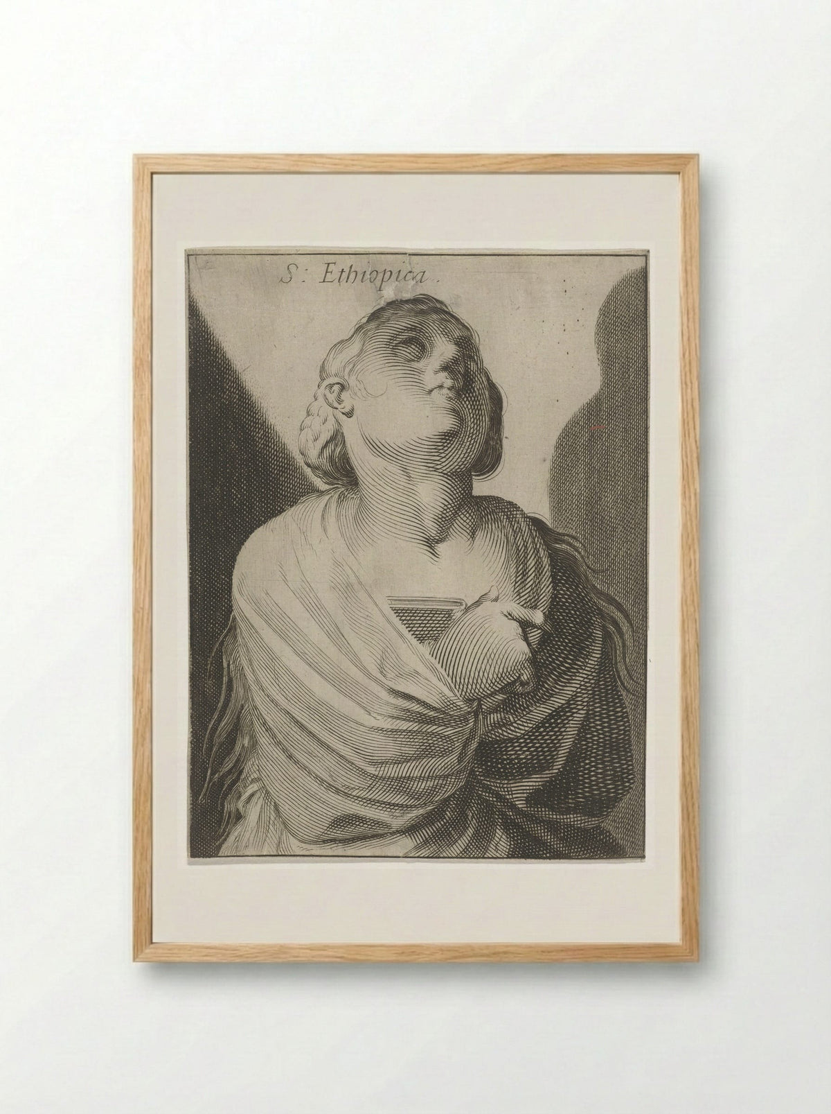 Sibille van Ethiopië - Simon Frisius - Framed Print Wood