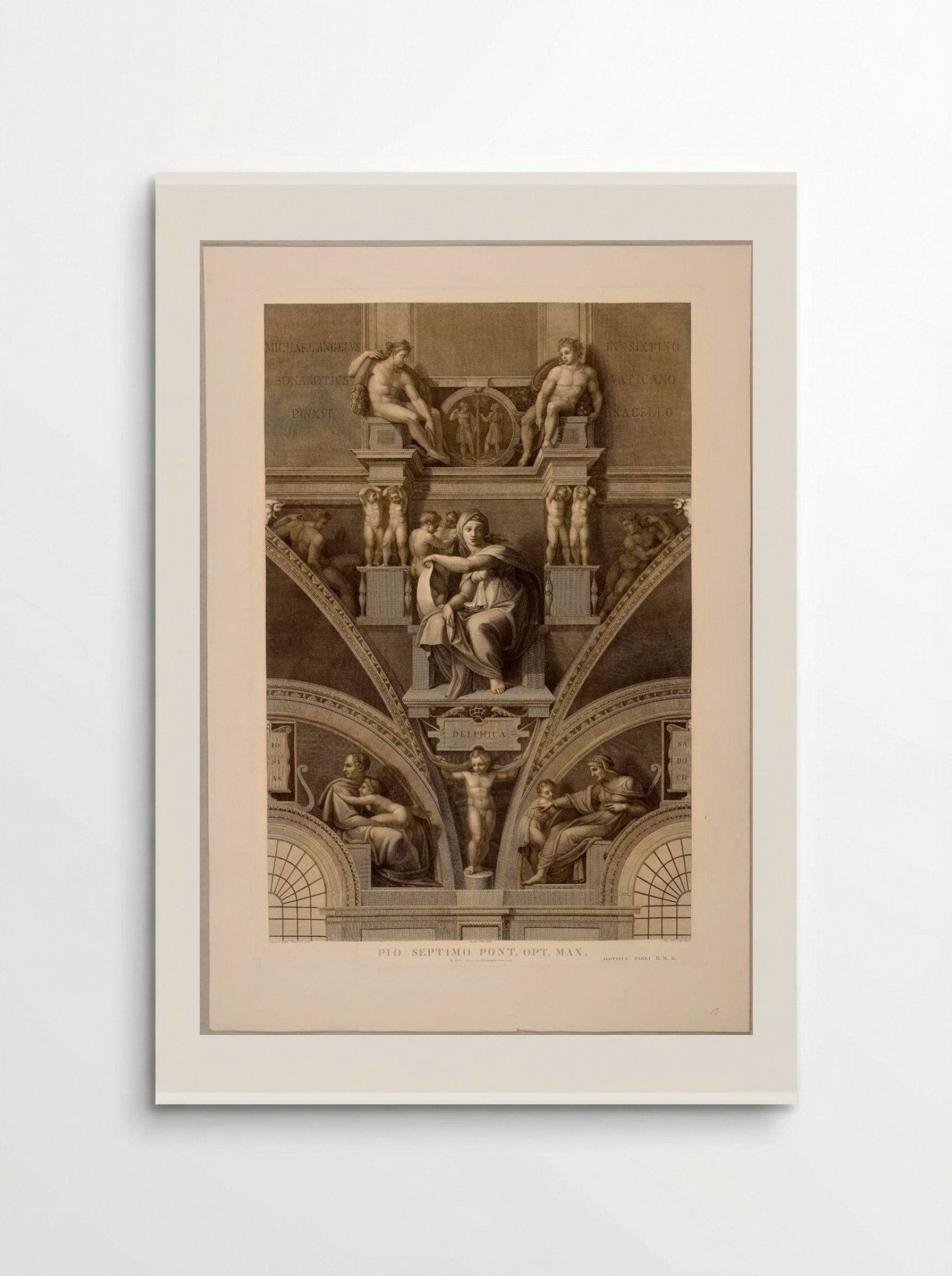 Sibylla Delphica (After Michelangelo) - Domenico Cunego - Poster