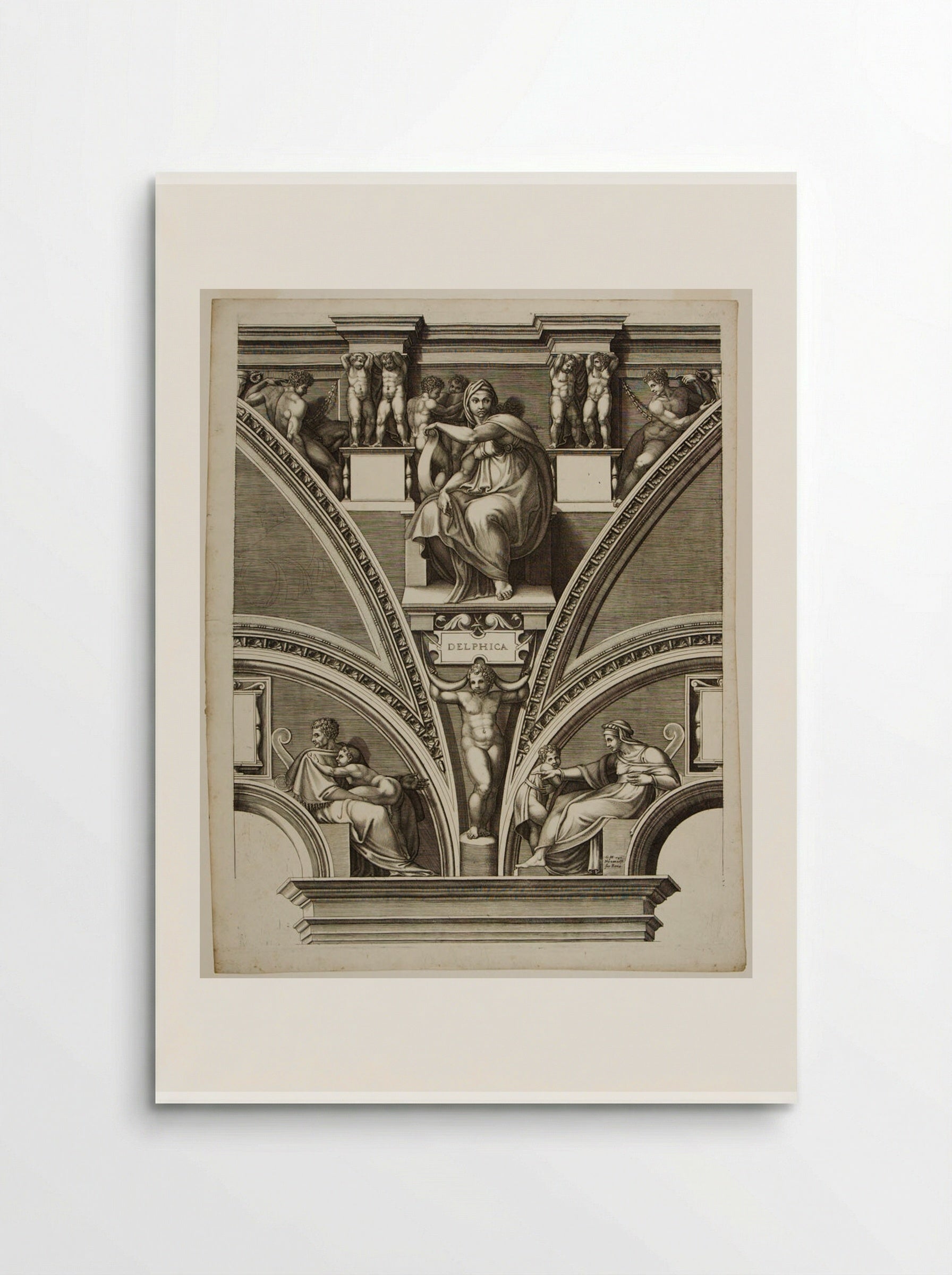 Sibylla Delphica - Giorgio Ghisi - Poster