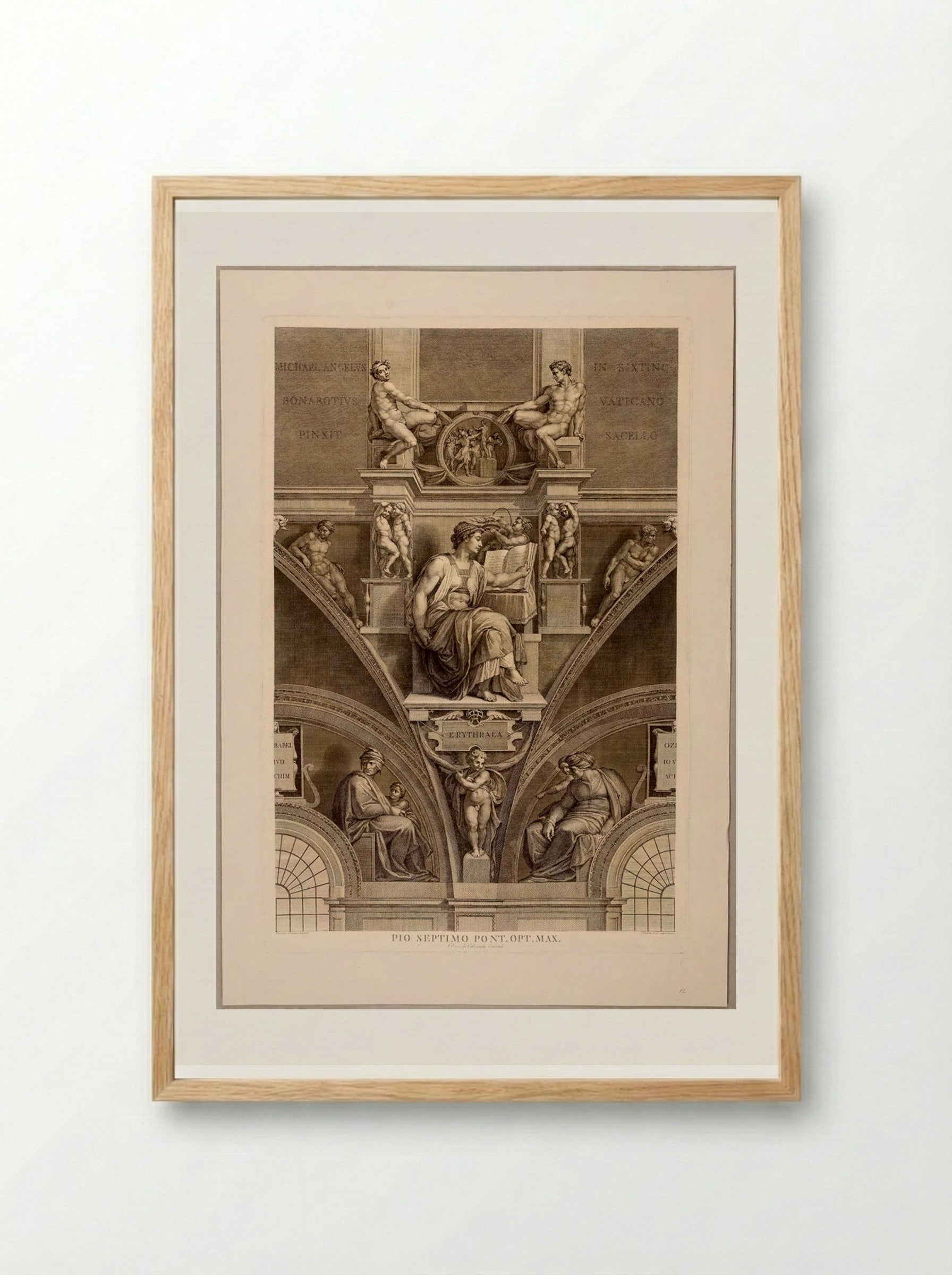 Sibylla Erythraea - Domenico Cunego - Framed Print Wood