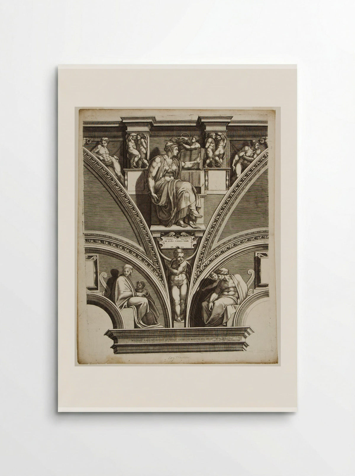 Sibylla Erythraea - Giorgio Ghisi - Poster