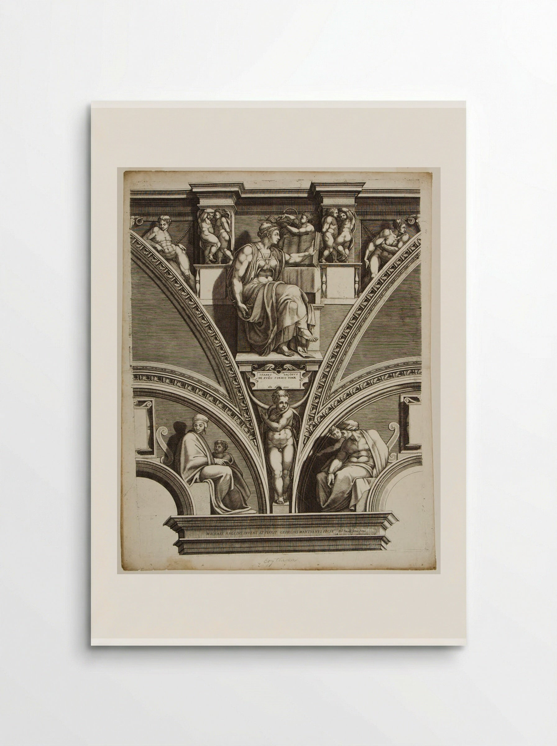 Sibylla Erythraea - Giorgio Ghisi - Poster
