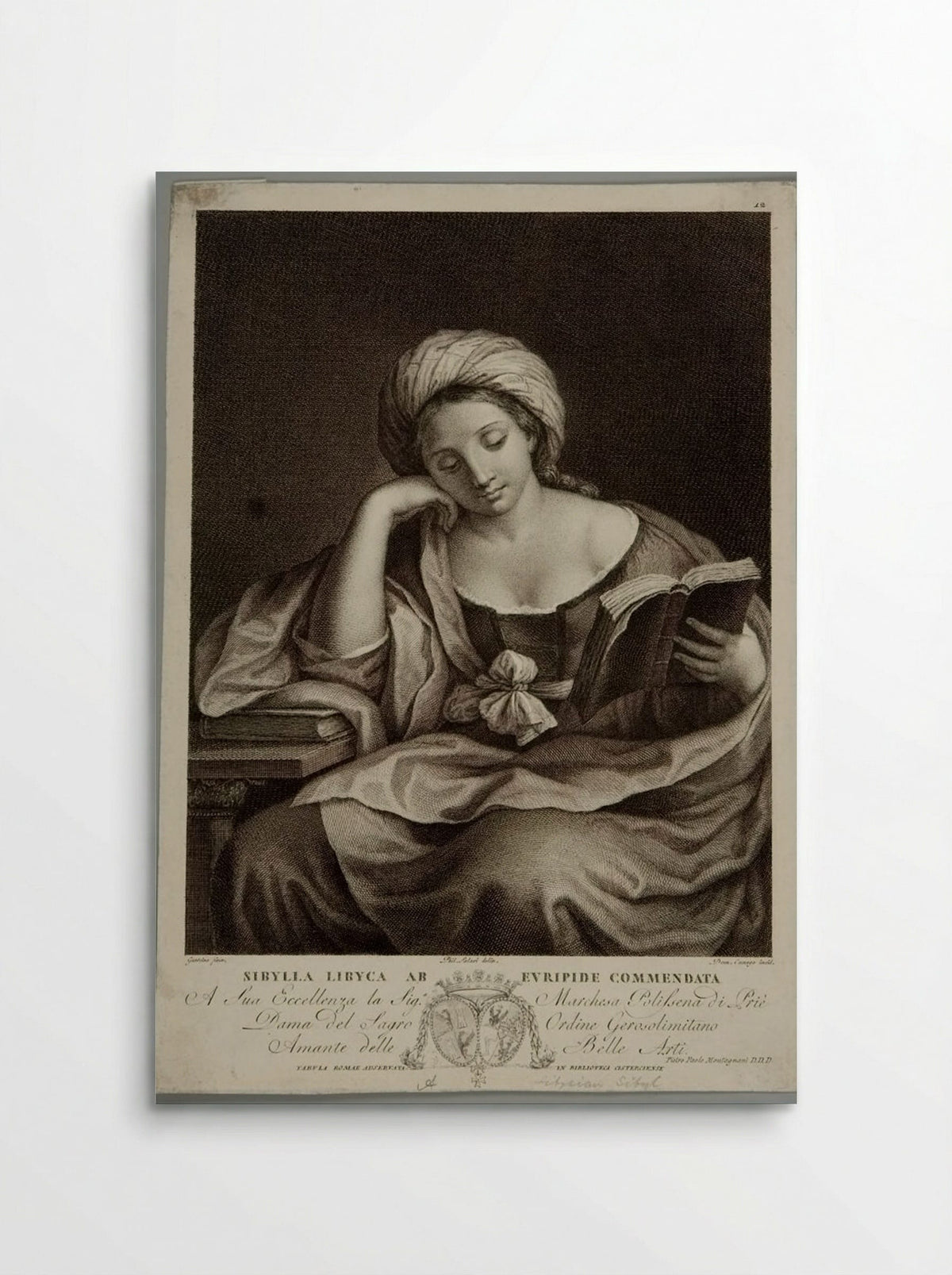 Sibylla Libyca - Domenico Cunego - Poster