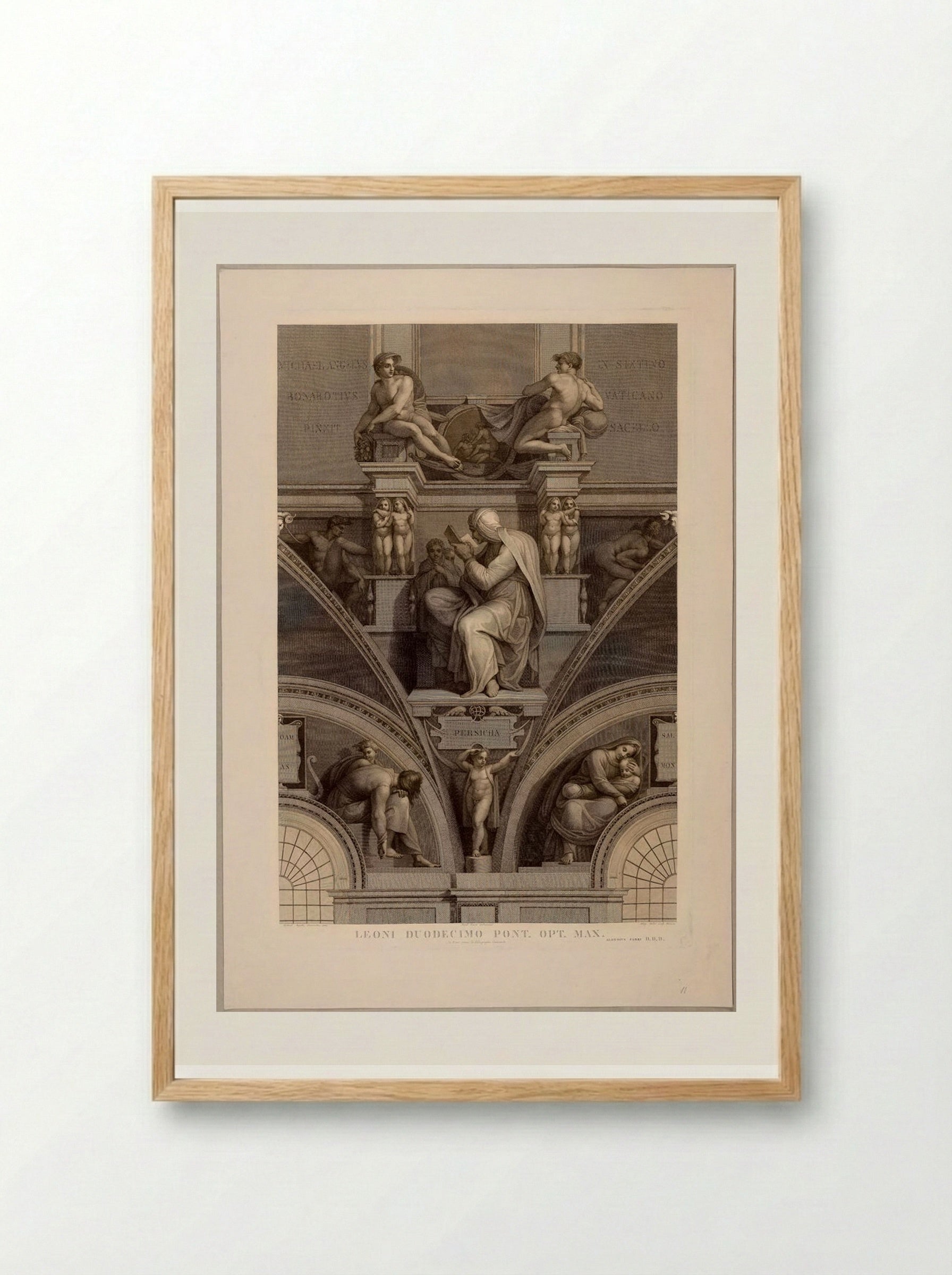 Sibylla Persica - Domenico Cunego - Framed Print Wood
